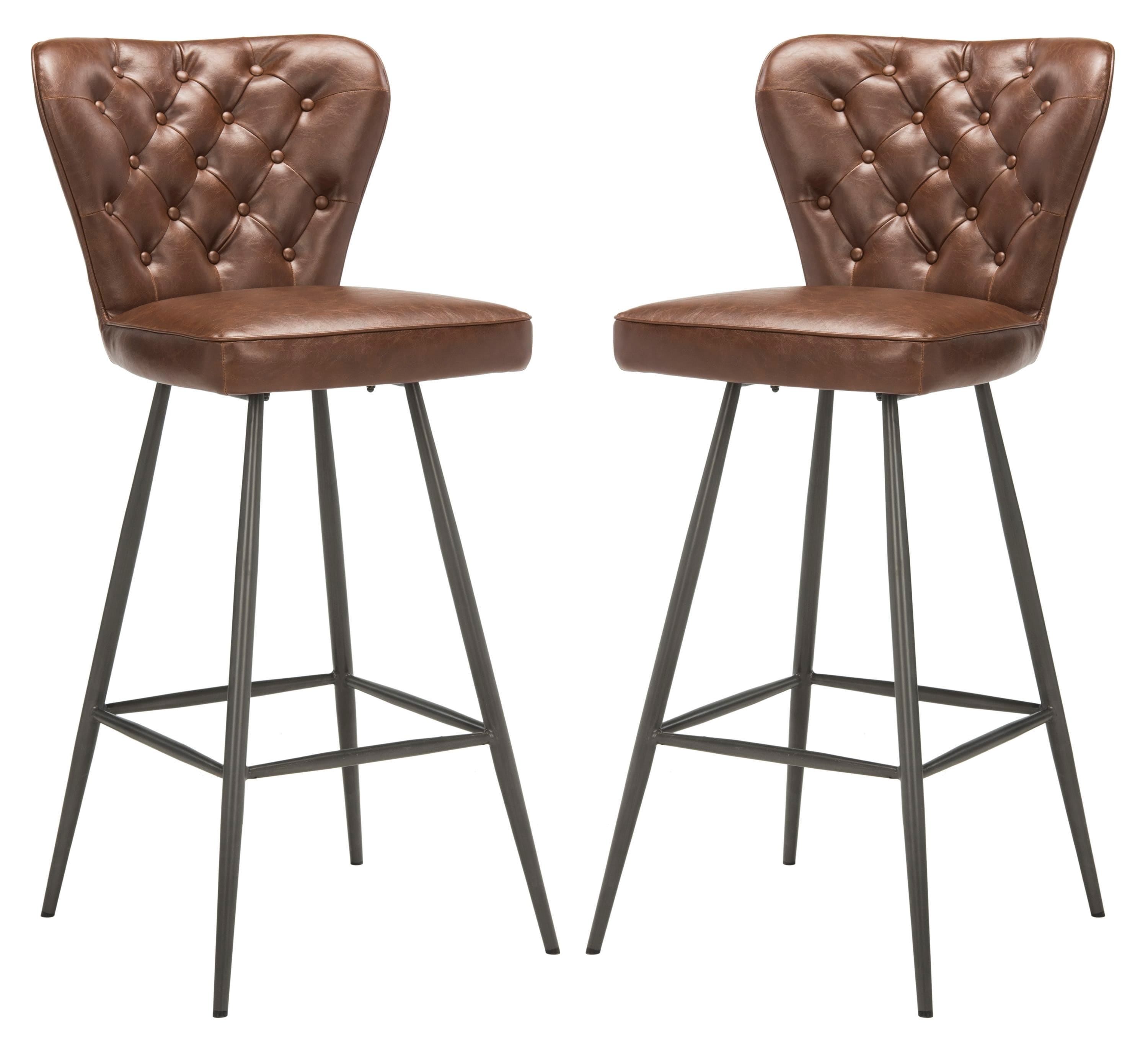 safavieh leather counter stool