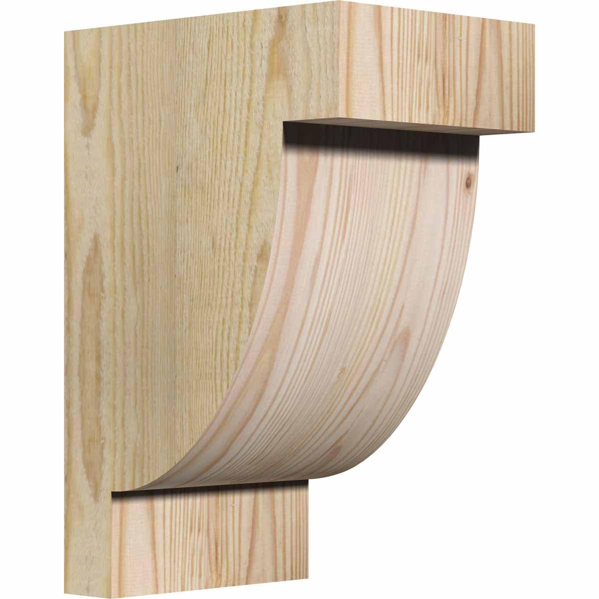 Ekena Millwork COR06X08X12ALP00RDF 6-in x 8-in x 12-in Alpine Unfinished Douglas fir Wood Paintable/Stainable Corbel