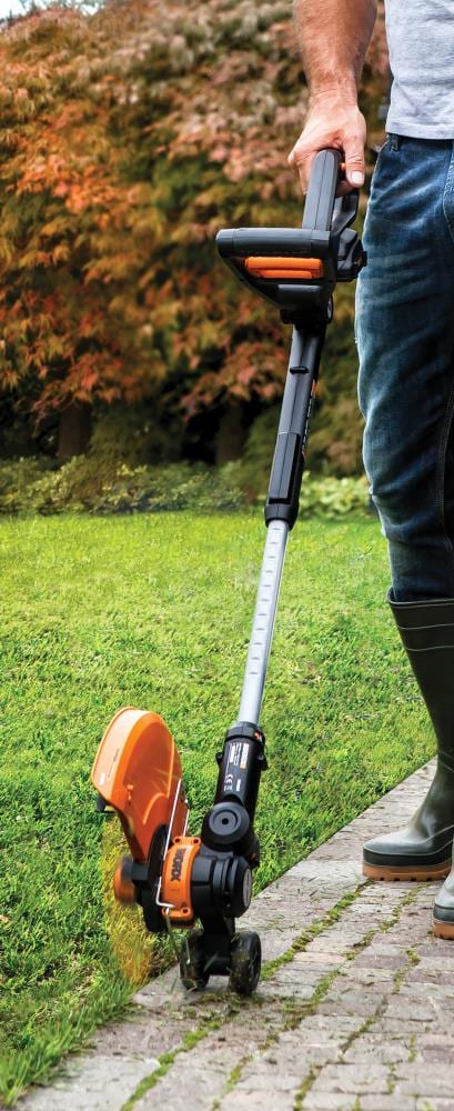 WORX 20 volt 12 in Straight Shaft String Trimmer Charger Included