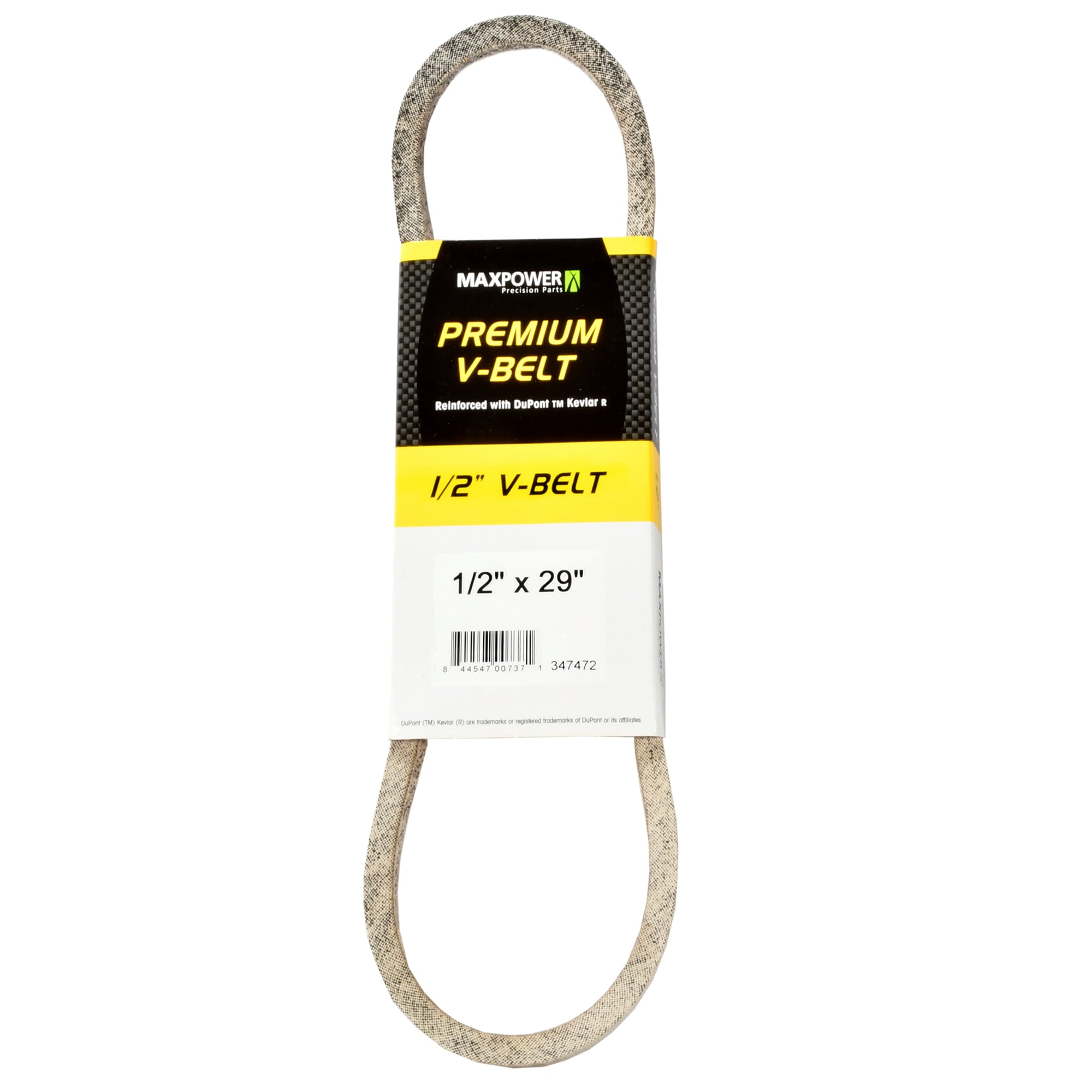 MaxPower 347472 1/2-in x 29-in V-belt Belt , for Riding mower/Tractors , Replaces OEM Part Number Universal