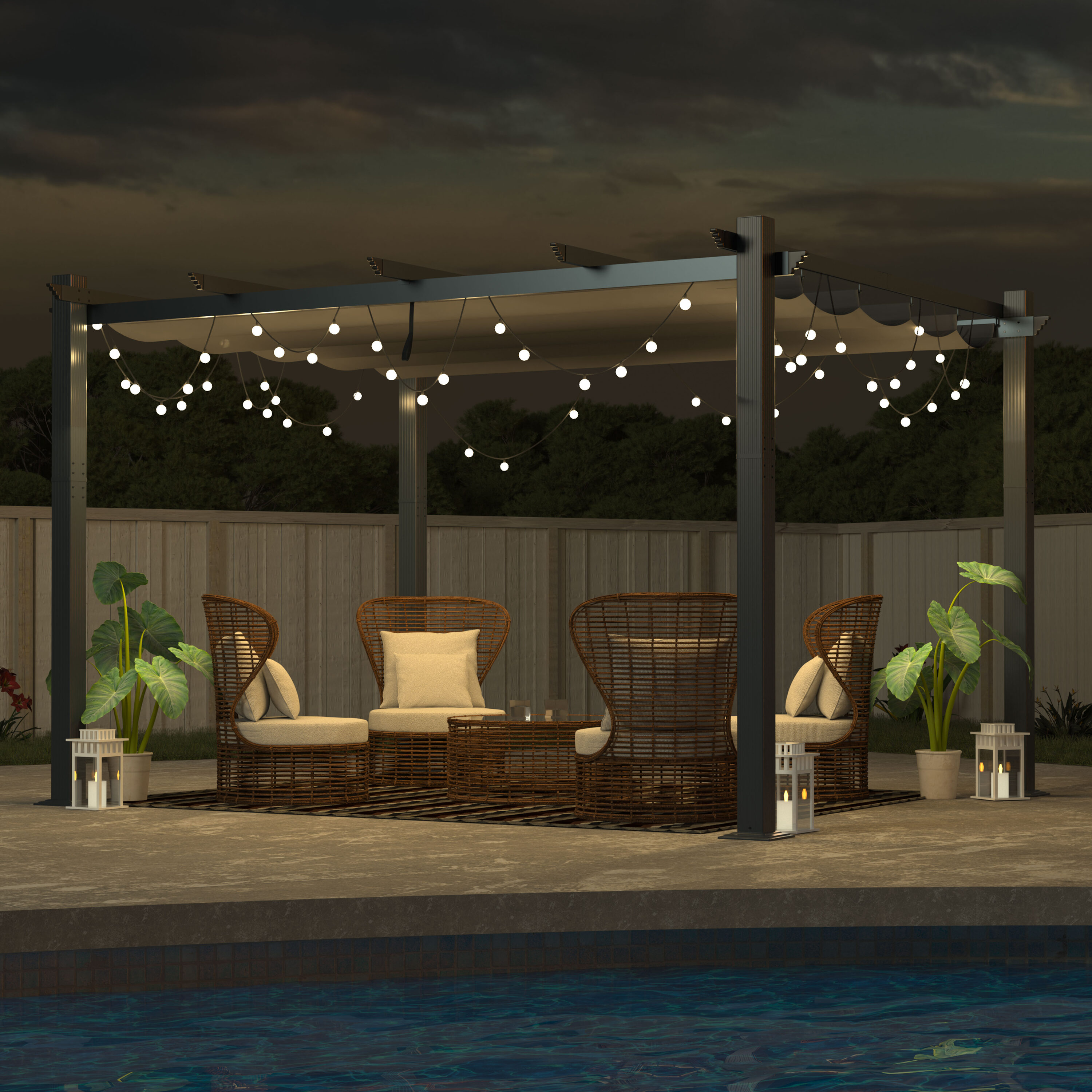 VEIKOUS PG0202-02-2 Pergolas-2 - View #4