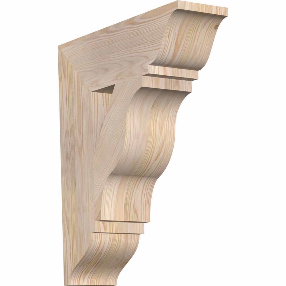 Ekena Millwork BKT06X20X24FST01SDF Funston traditional smooth 5-1/2-in x 20-in x 24-in Douglas fir Brown Wood Standard bracket