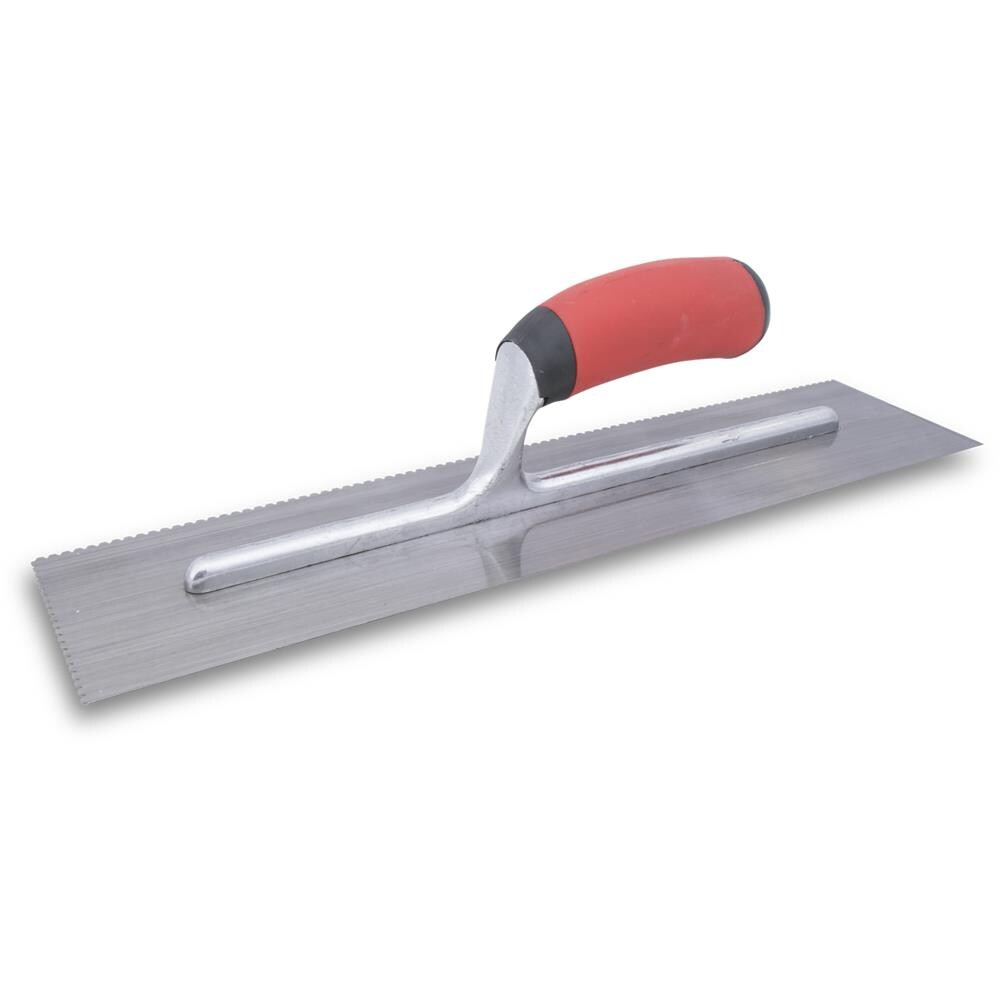 Marshalltown NT694 3/32-in x 3/32-in x 3/32-in Ground Steel V-notch Ceramic Floor Trowel