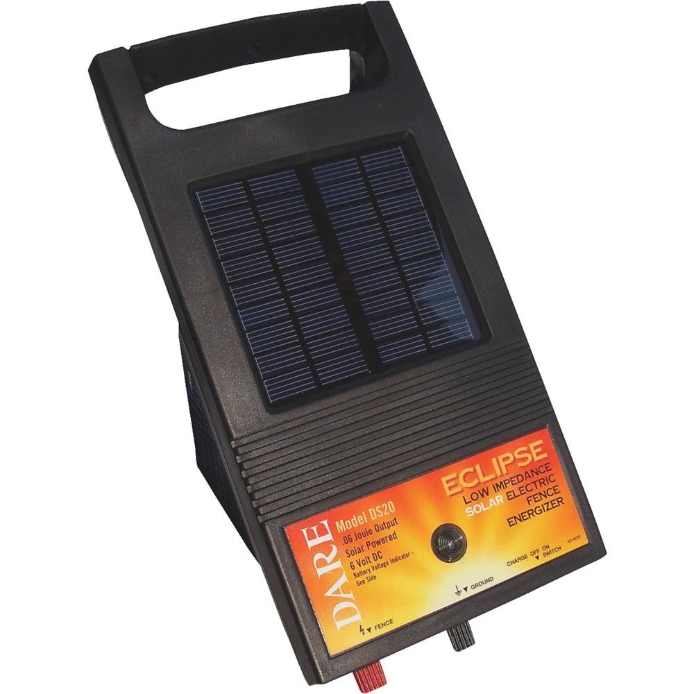 Dare  DS 20 3-Acre Solar Fence Energizer for Cattle 6 volts