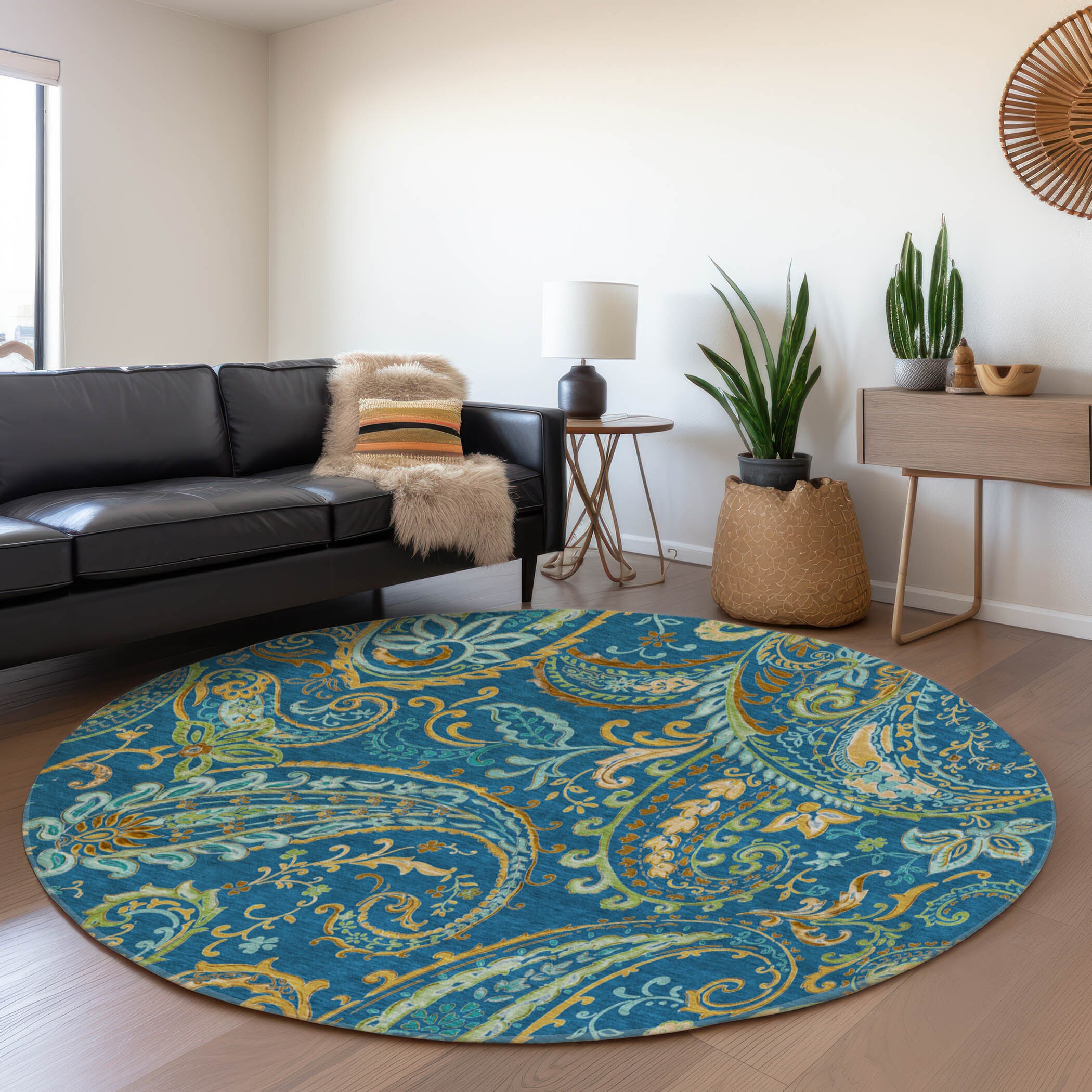 Addison Rugs AMF514NA30X46 Mayfield AMF514NA 2 x 3 (ft) Loomed Polyester Navy Rectangular Indoor Abstract Machine washable Area rug