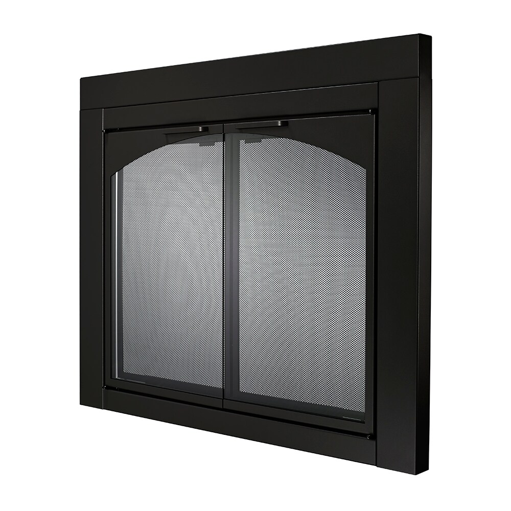 allen + roth FPDS201BLK Glass-Fireplace-Doors - View #7