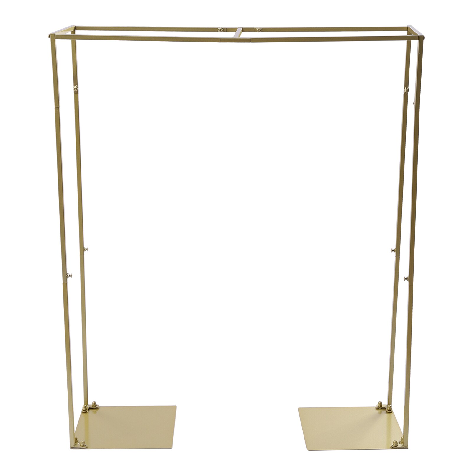 CNCEST YLJH2YE9WDZJ8 3.3-ft W x 3.9-ft H Flat Gold Wrought iron Garden Arbor