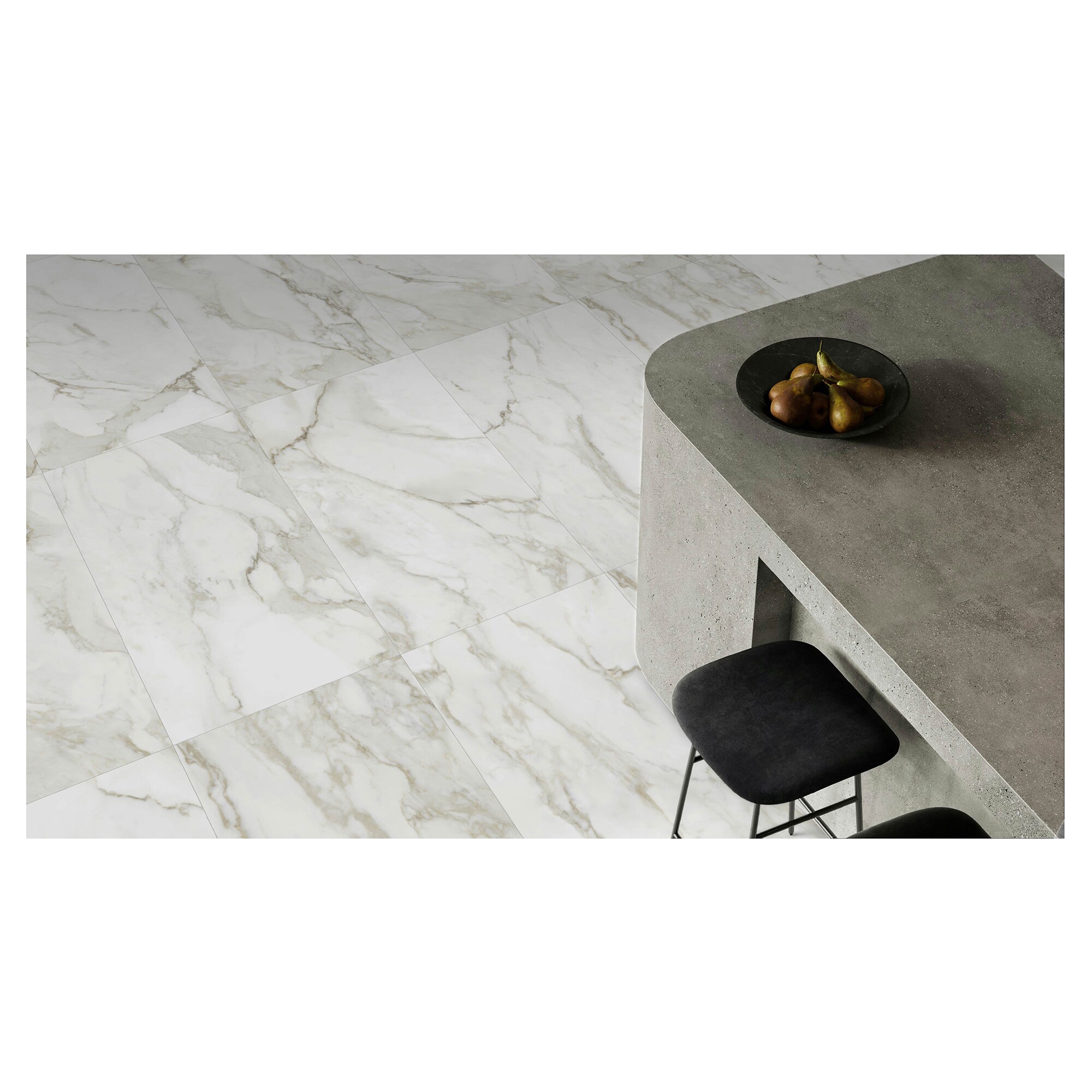 Anatolia La Marca Cala Paonazzo 12-in x 24-in Honed Porcelain Marble Look Floor and Wall Tile (15.5-sq. ft/ Carton)