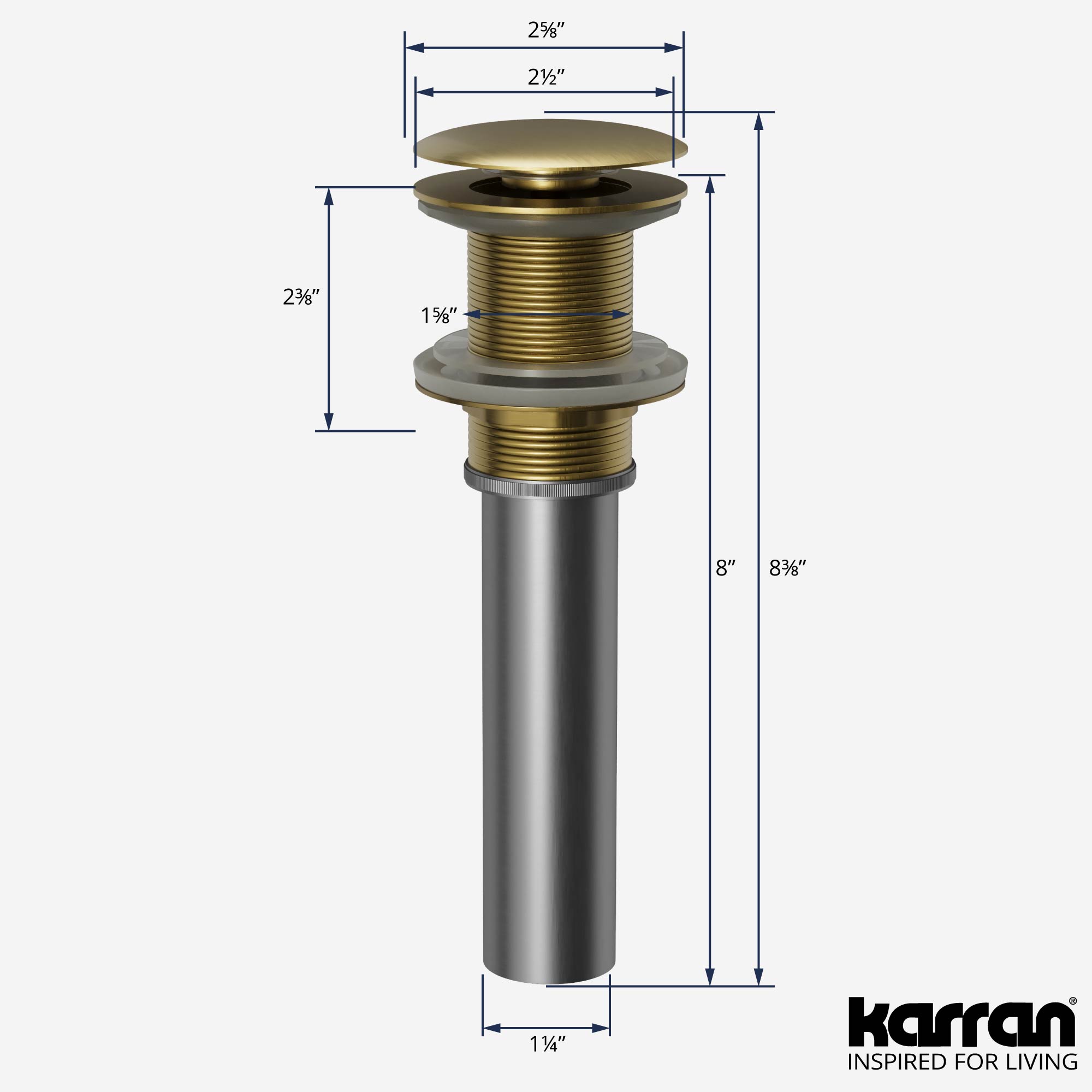 Karran PU25BG Popup-Drains-Accessories - View #3