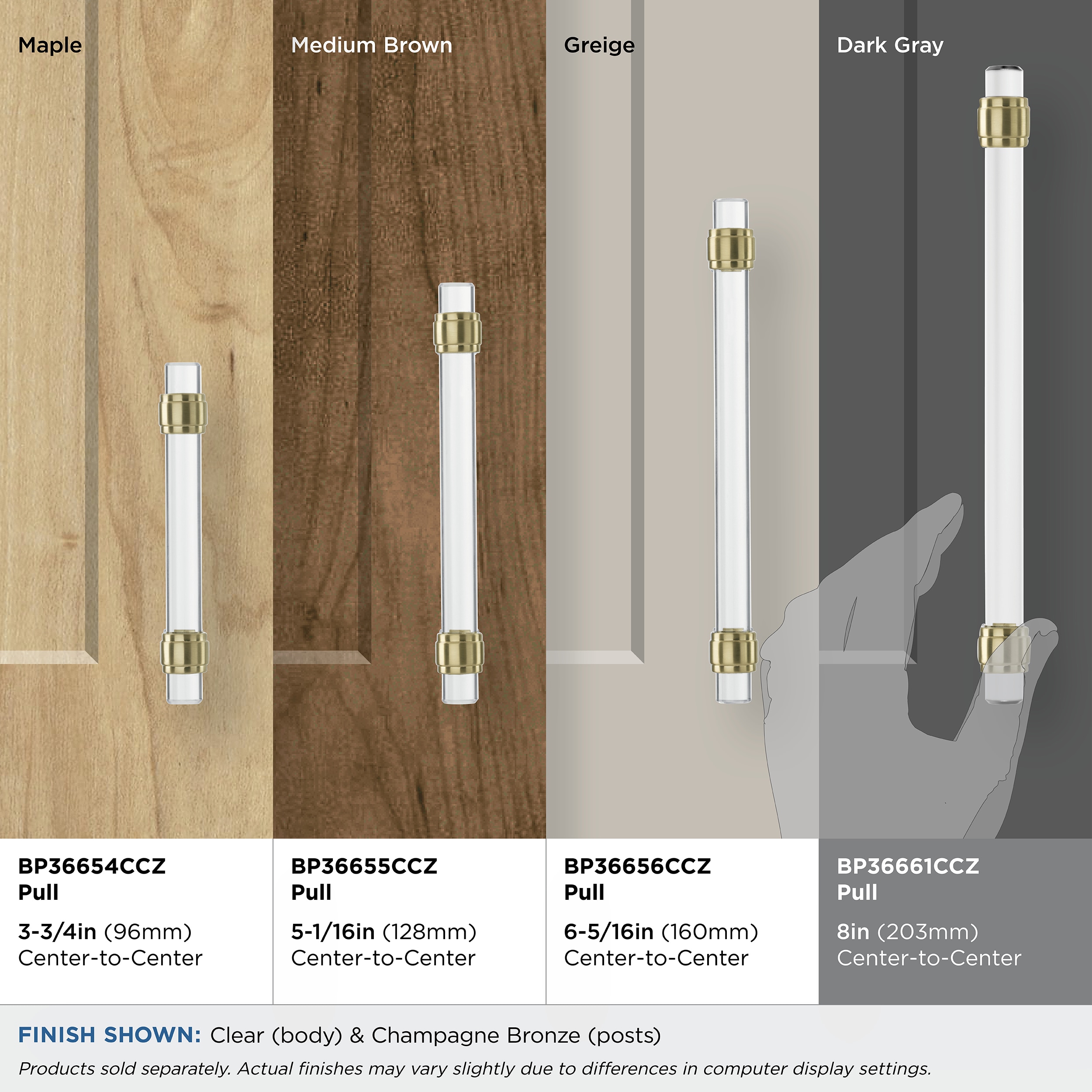 Amerock BP36661CCZ Cabinet-Pulls - View #3