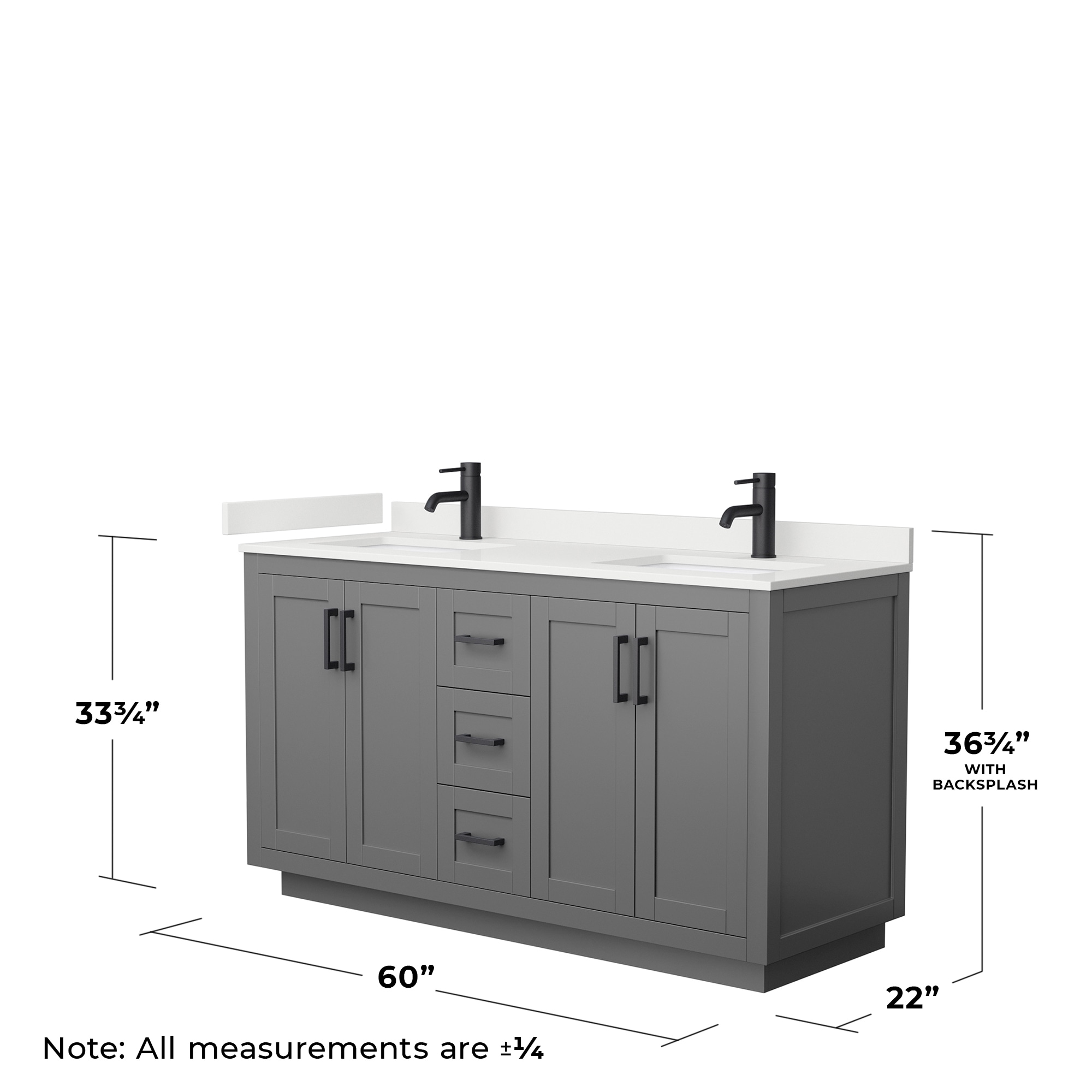 Wyndham Collection WCF292960DGBWQUNSMXX Bath-Vanity-Combo - View #5