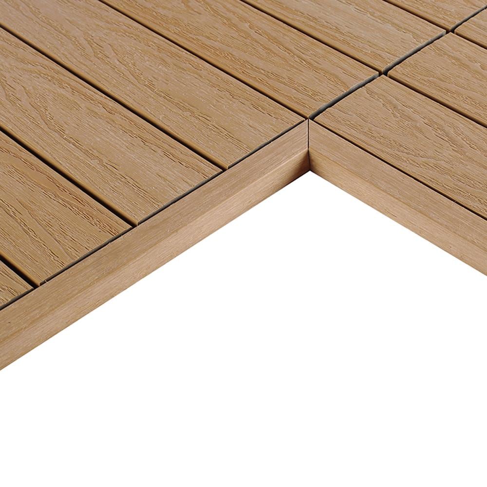 NewTechWood US-QD-IT-ZX-MP 1-in x 12-in 2 -Pack Canadian Maple Prefinished Composite Inside corner trim ( 0.5-sq ft )