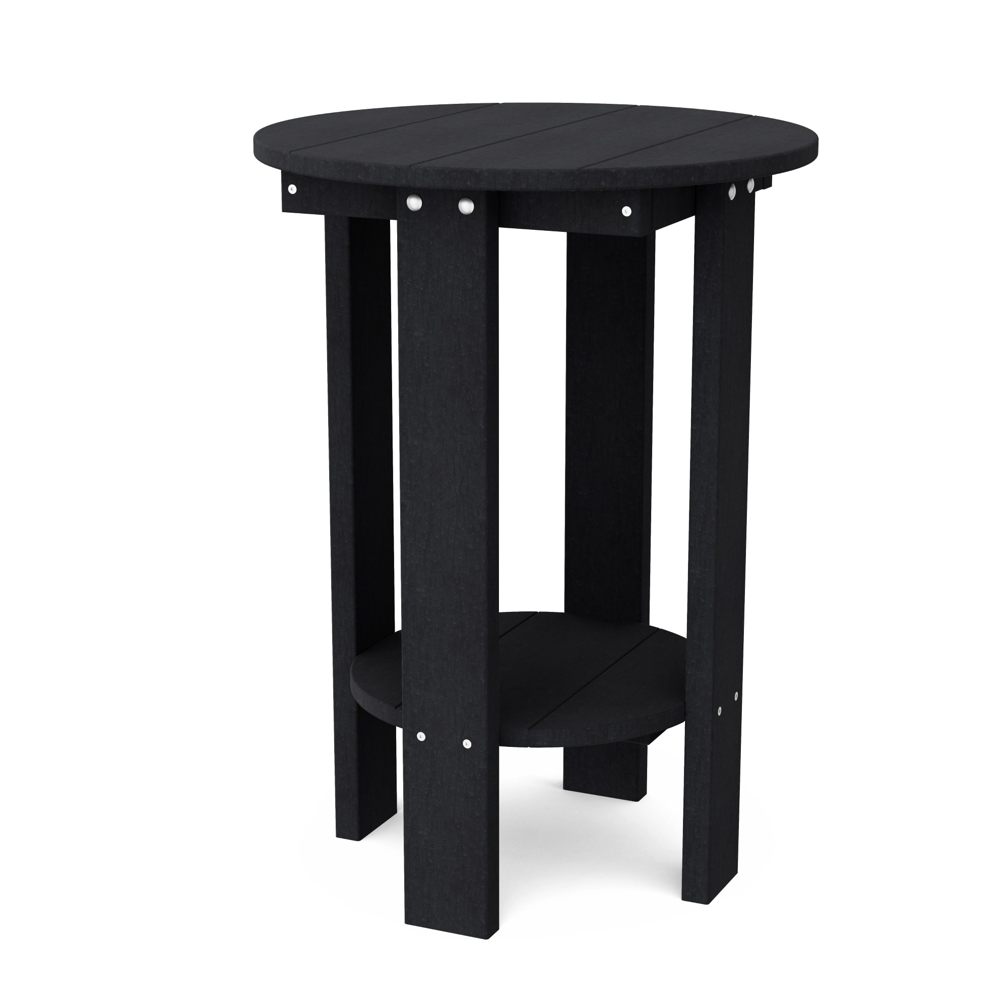 Wildridge LCC-152-BK Heritage Balcony Round Outdoor Balcony Table 20.5-in W x 20.5-in L