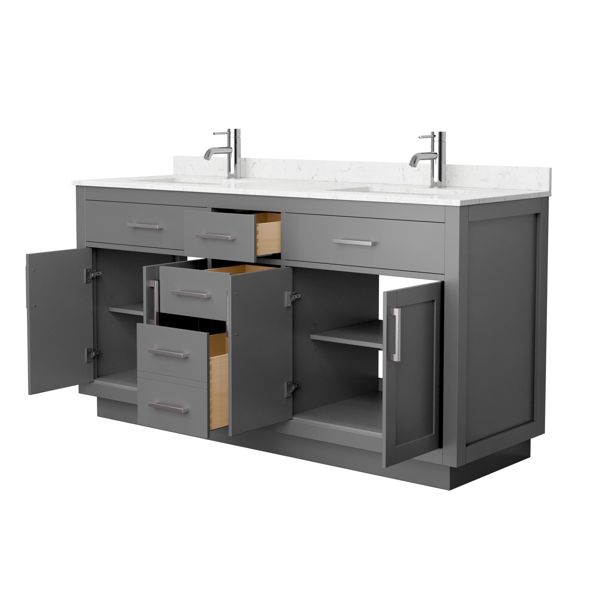 Wyndham Collection WCG262666DKGCCUNSMXX Bath-Vanity-Combo - View #2