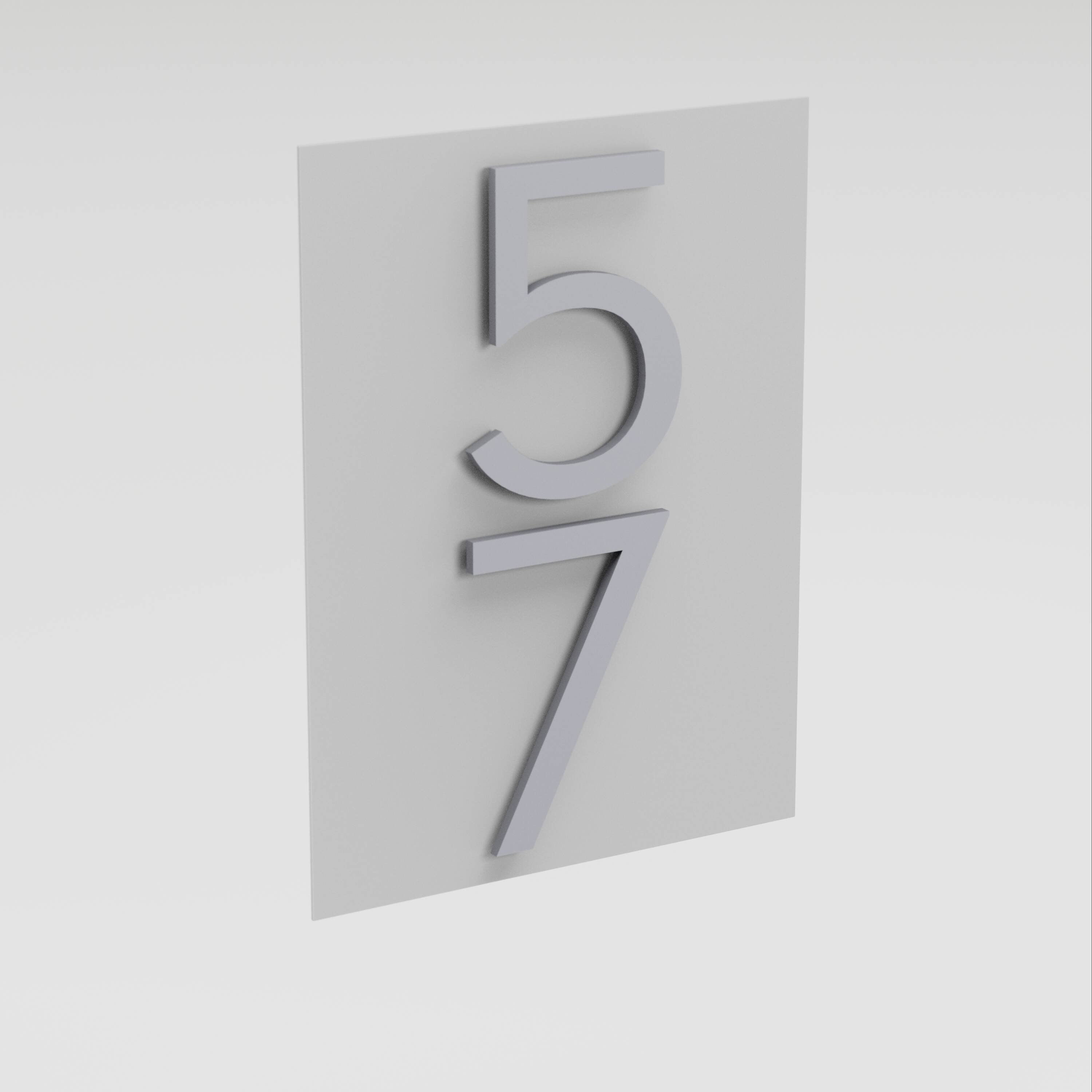 Post & Porch SMALLSIMPLY-WHITE Outdoor-Plaques-Holders - View #3