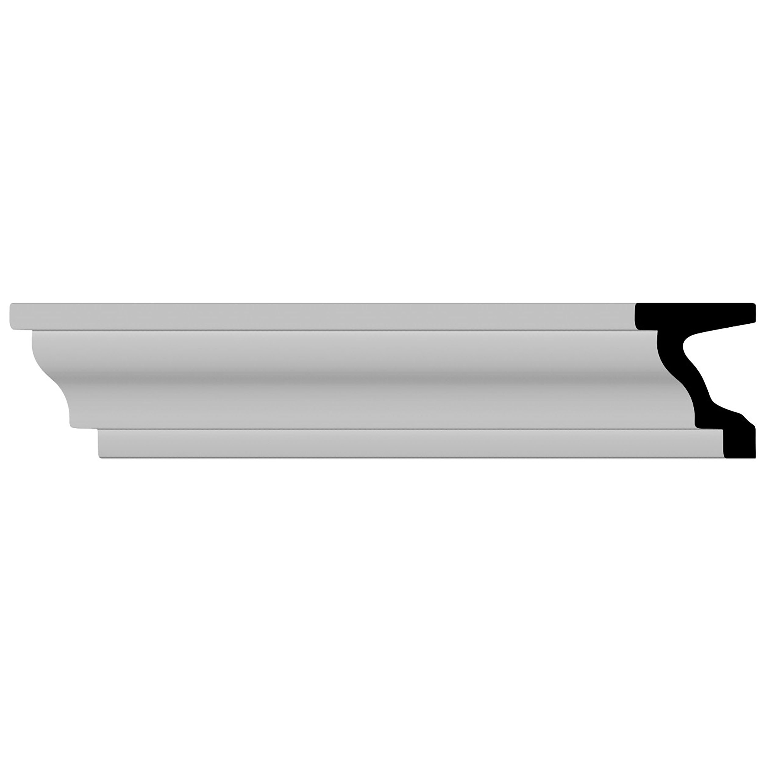 Ekena Millwork MLD03X02ST-CASE-12 2-3/8-in x 3-1/8-in x 7-ft 10-1/2-in Primed Polyurethane 57 Casing 12 -Pack