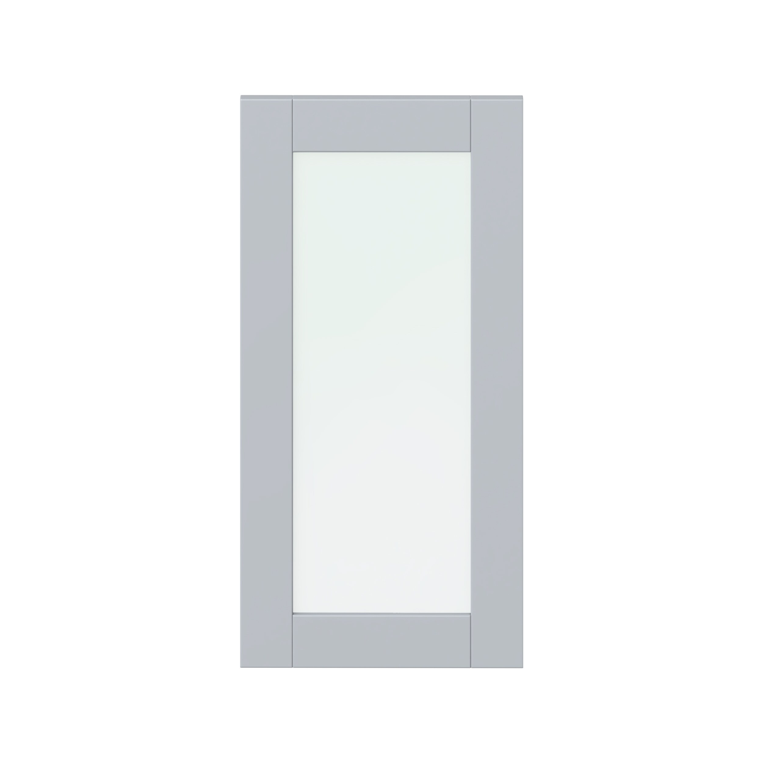 Hugo&Borg DSGDR1530-CH Charlesberg 15-in W x 30-in H Light Gray Laminate Shaker Wall cabinet door (Fits 15-in wall box )