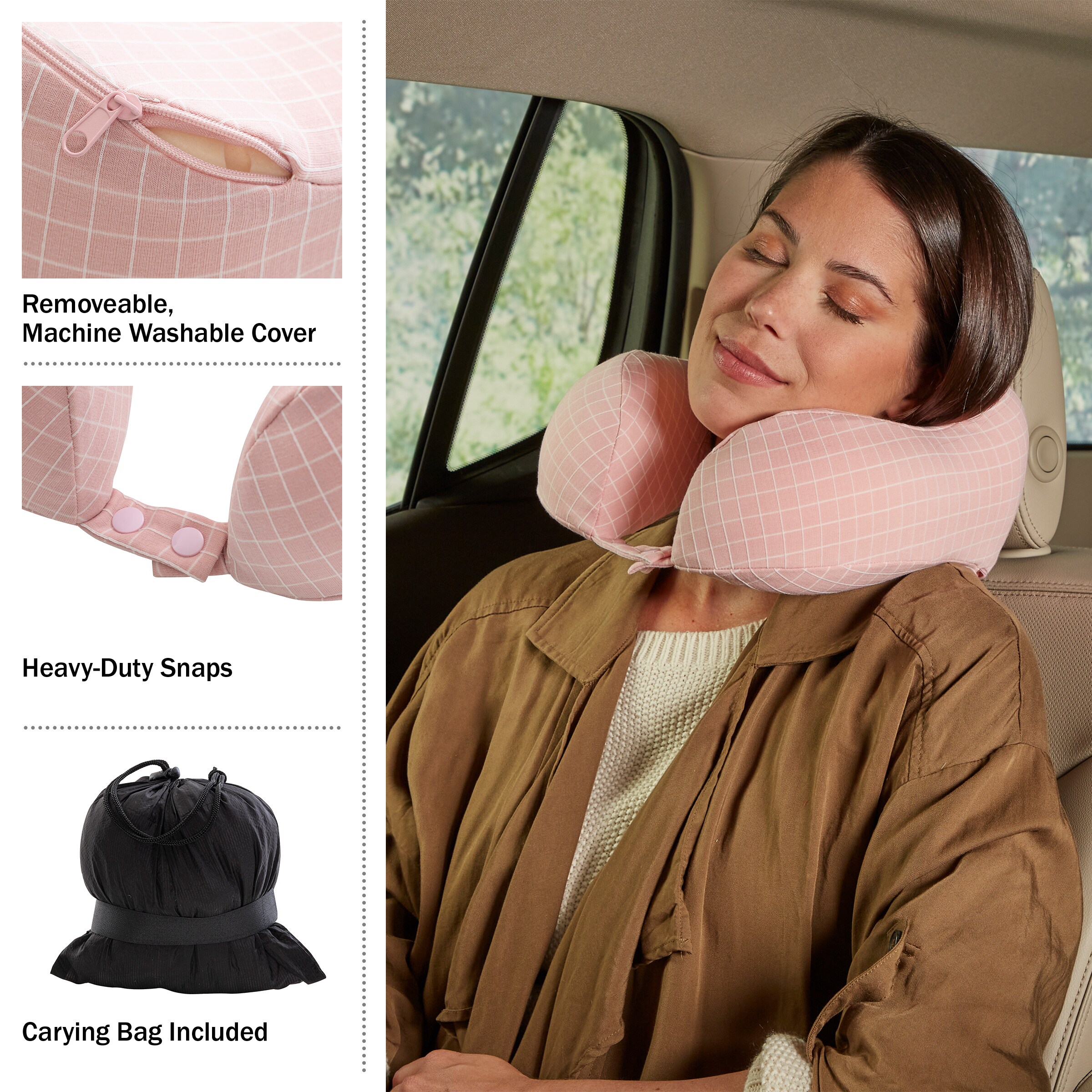 Home Complete HT-PILLOW2-PNK Orthopedic-Pillows-Cushions - View #2