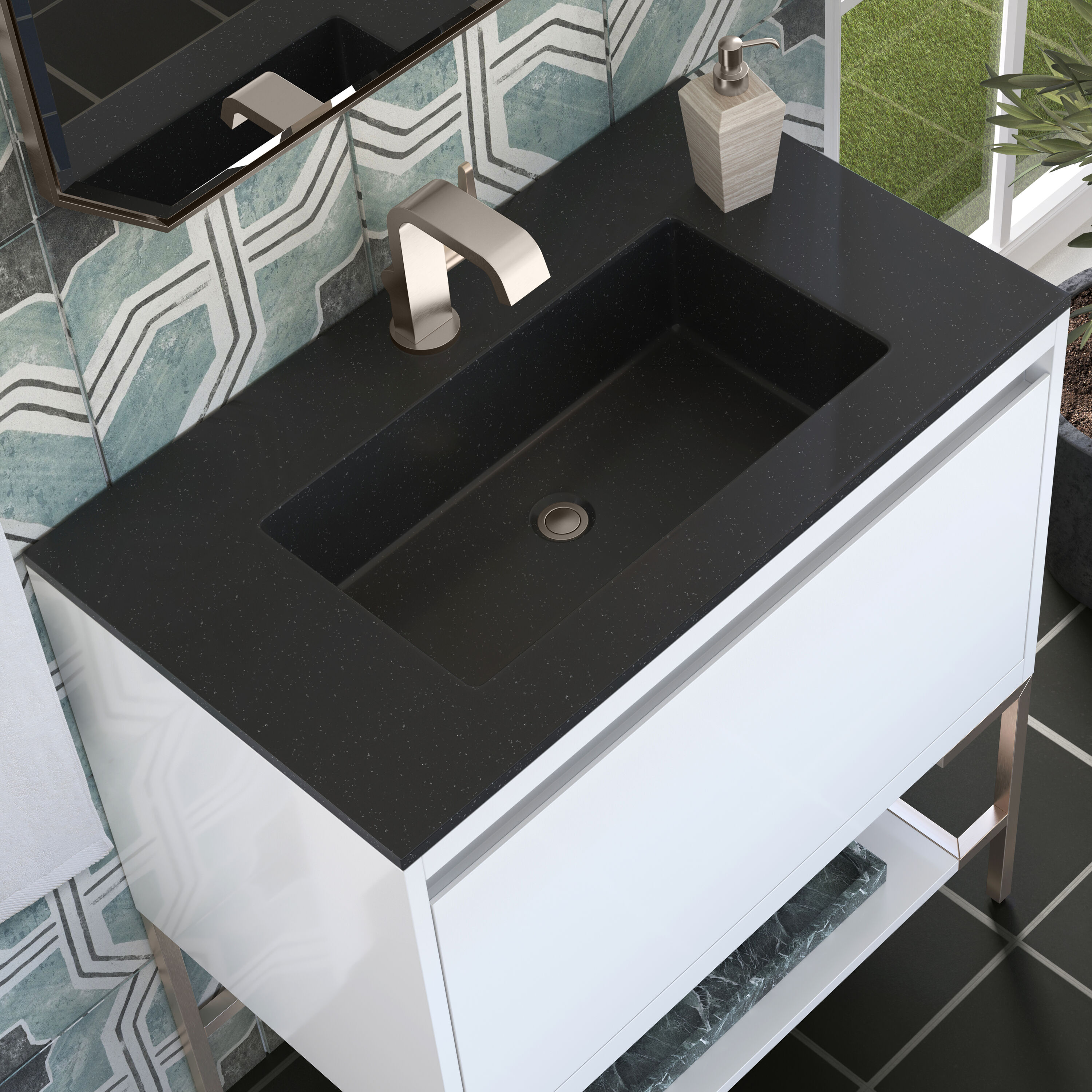 James Martin Vanities 805-V31.5-GW-BN-CH Bath-Vanity-Combo - View #6