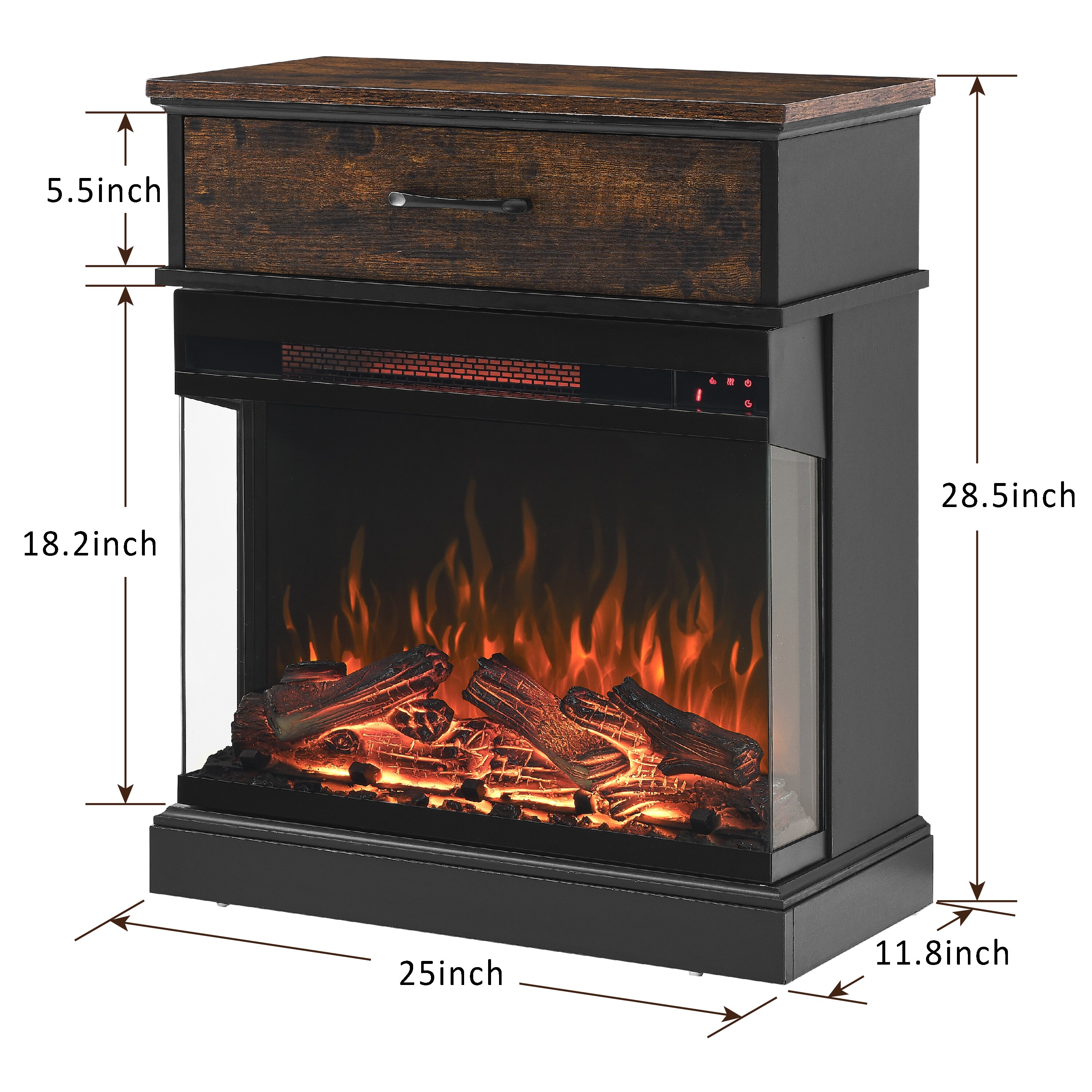 Kahomvis CEM-QP1092-114 Electric-Fireplaces - View #3