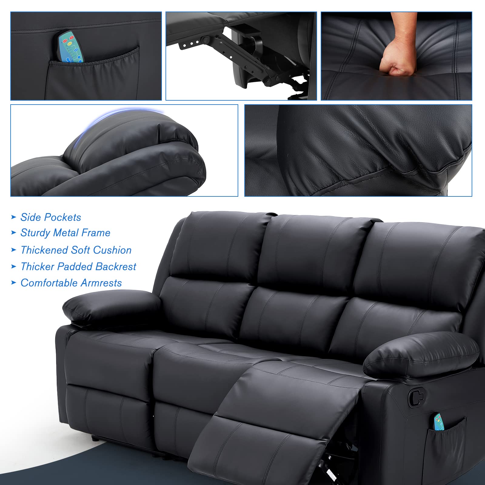 AECOJOY 13050BK-LS01 Sofas-Loveseats - View #6