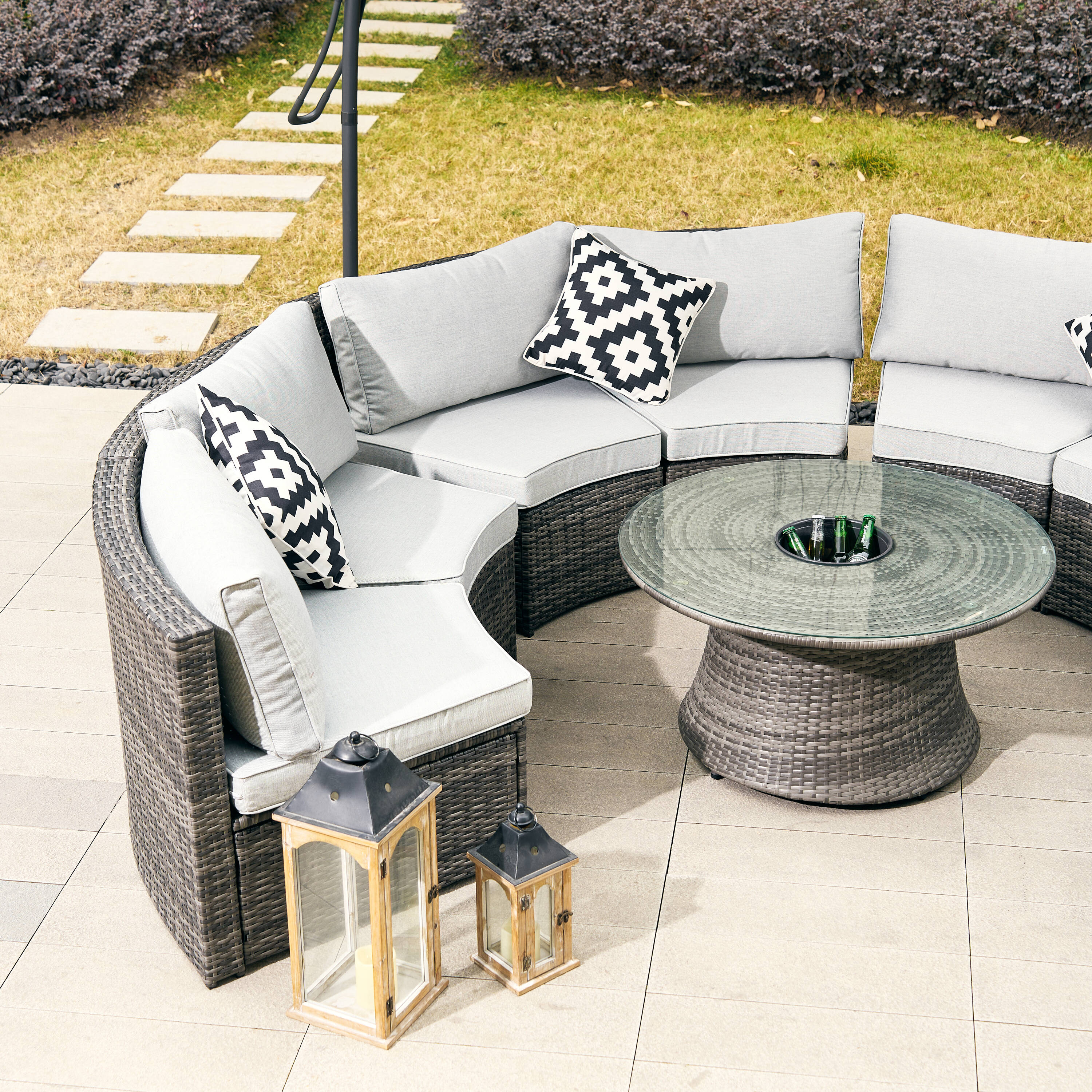 Direct Wicker DWS-1205B8SS&TA-G Patio-Conversation-Sets - View #5