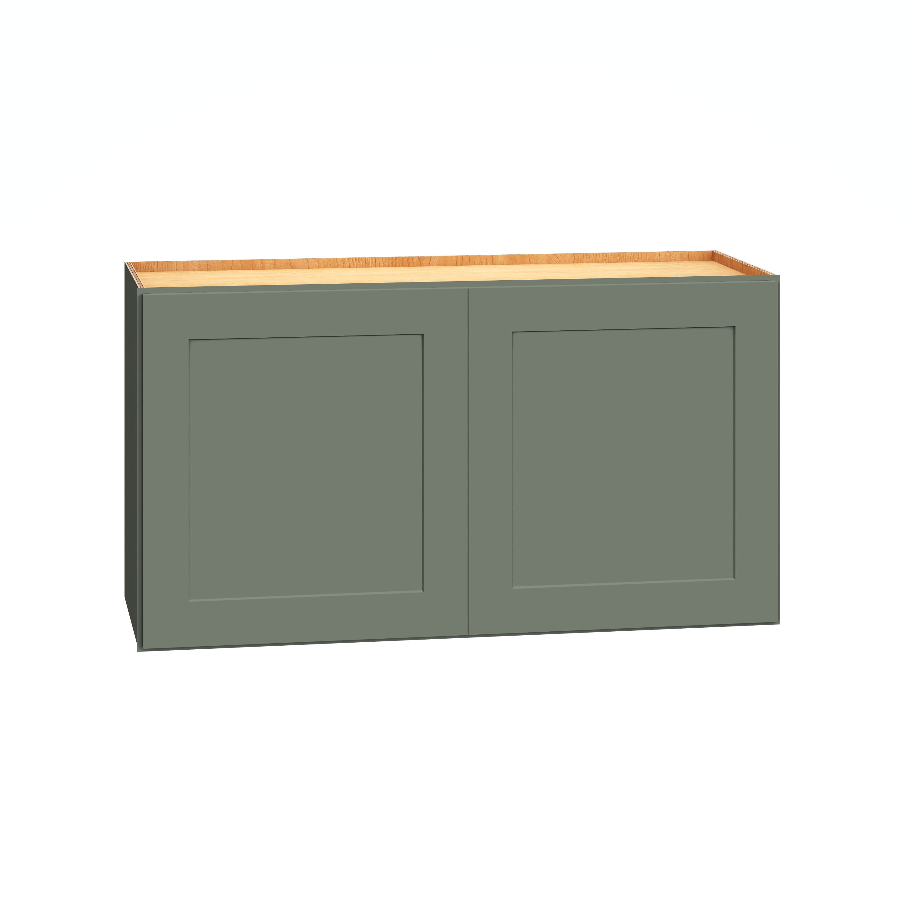Diamond Express Jamestown 33-in W x 18-in H x 12-in D Moonstone Gray Wall Fully Assembled Plywood Cabinet (Recessed Panel Shaker Door Style)