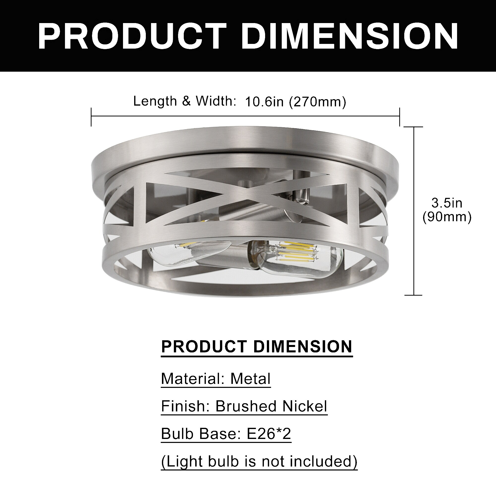 YANSUN LA-BD-QX05901BNK-11 flushmounts - View #4