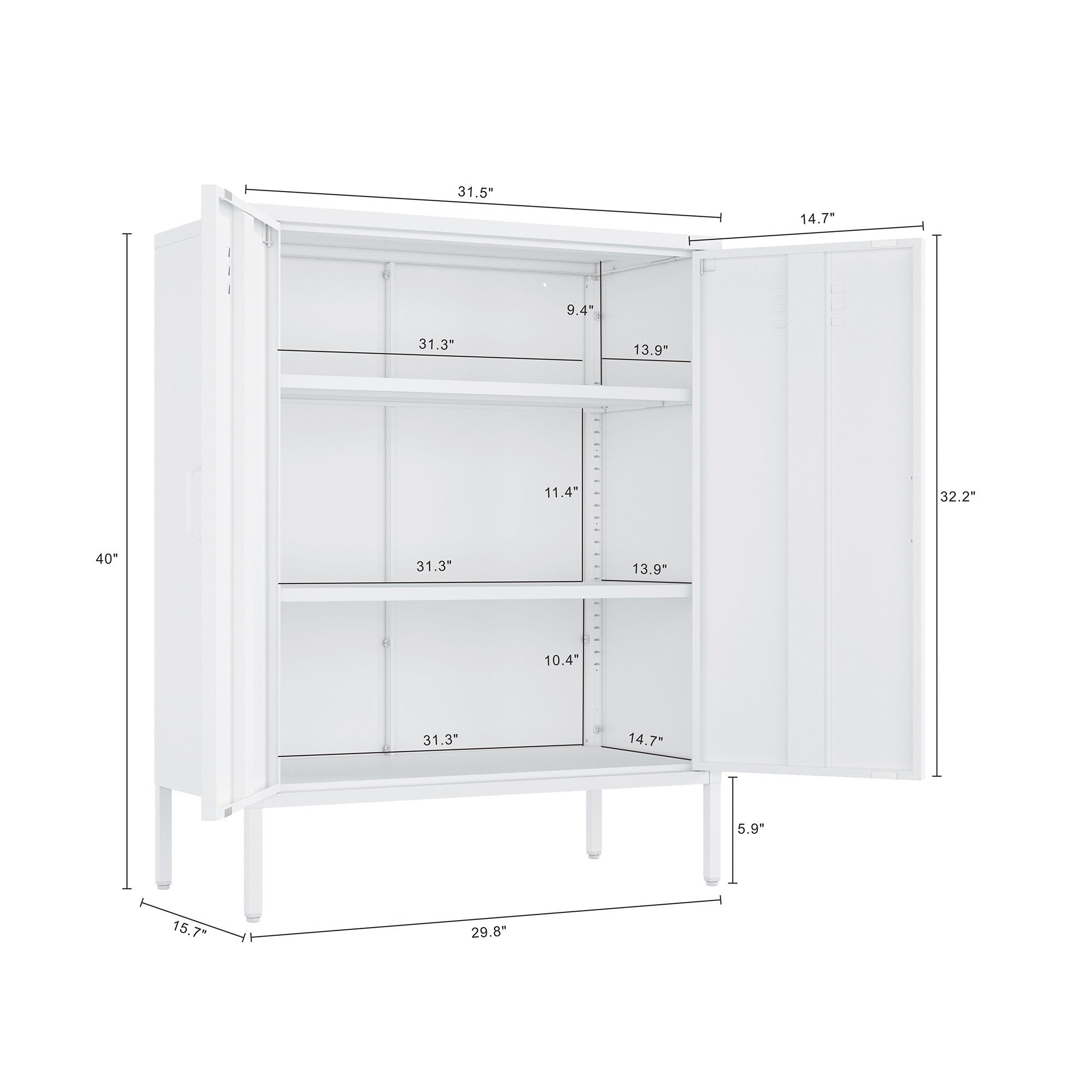 Manhattan Comfort 2-AF067-WH Storage-Cabinets - View #3