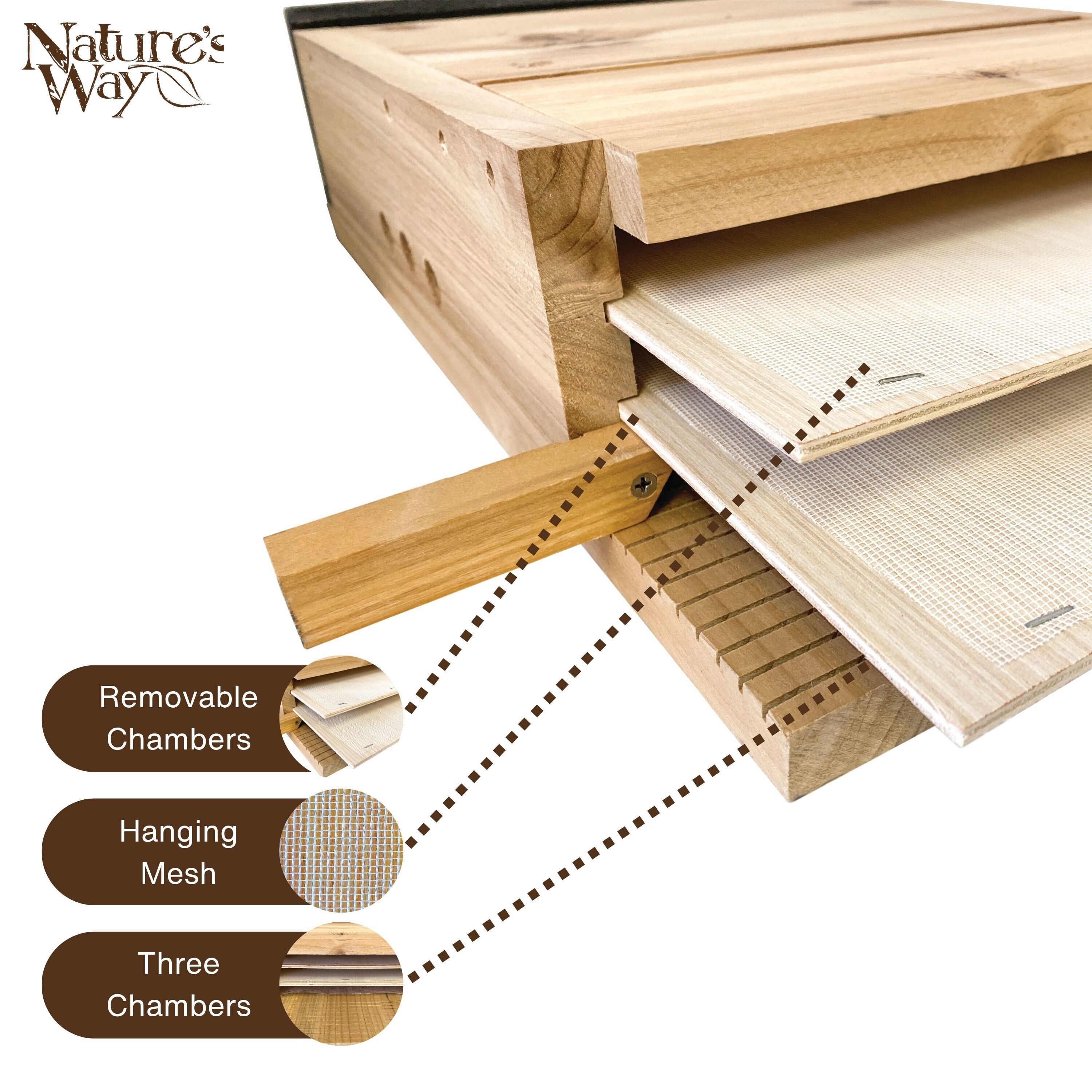 Nature's Way CWH6-CP1 Bee-Houses - View #4