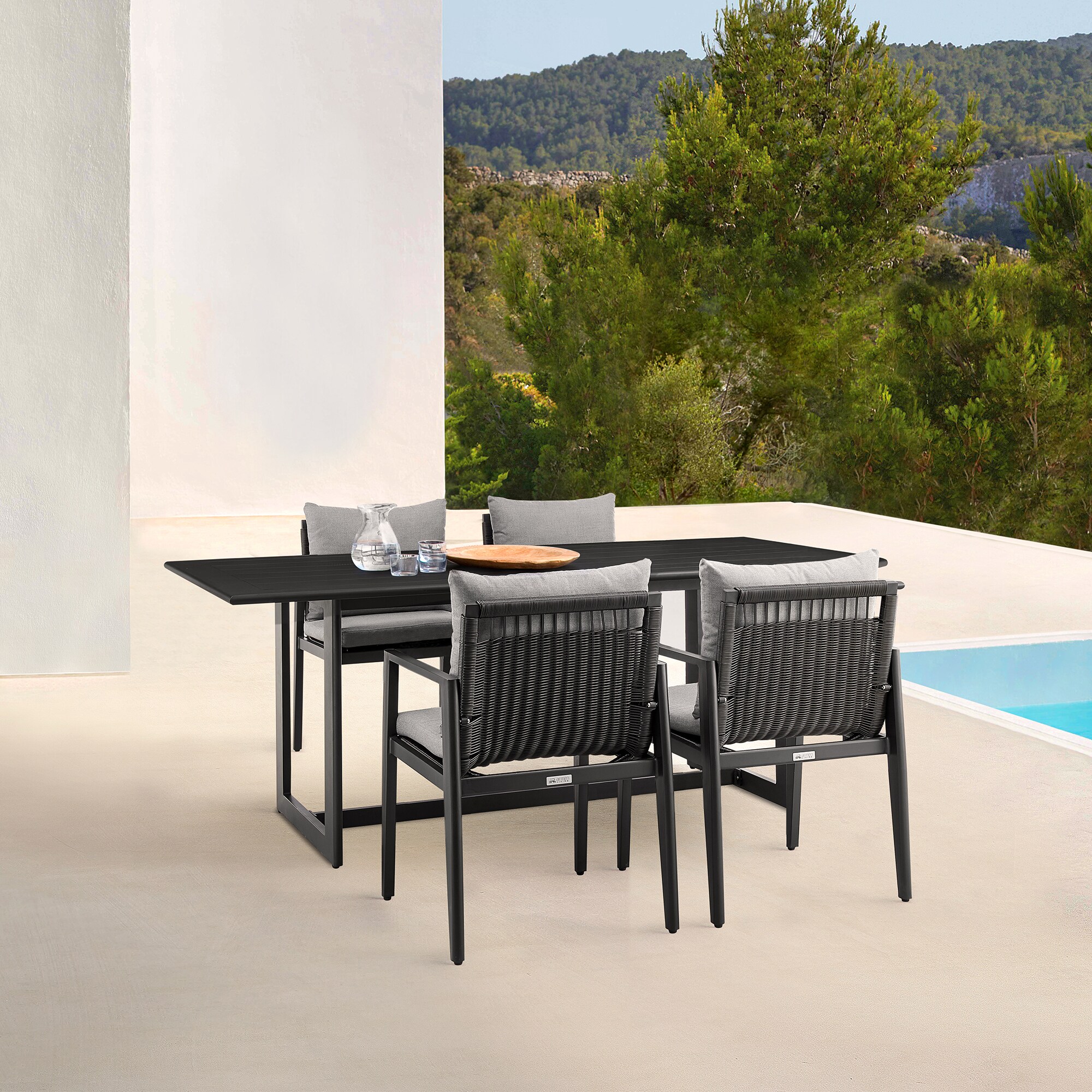 Armen Living LCCCDISQBL Dining-Tables - View #5