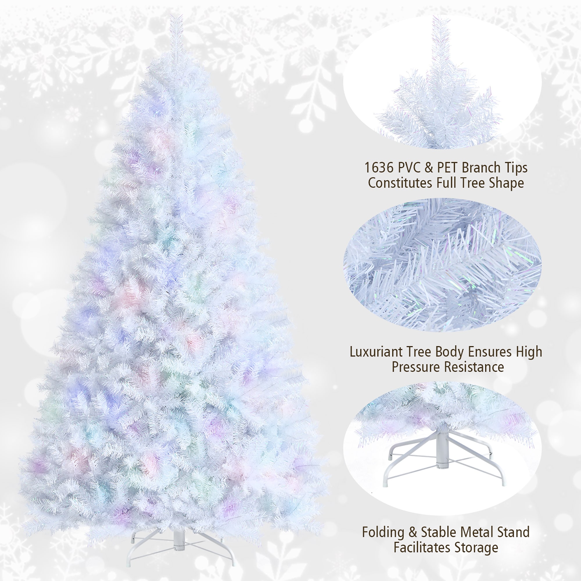 Costway CM23606 Artificial-Christmas-Trees - View #9