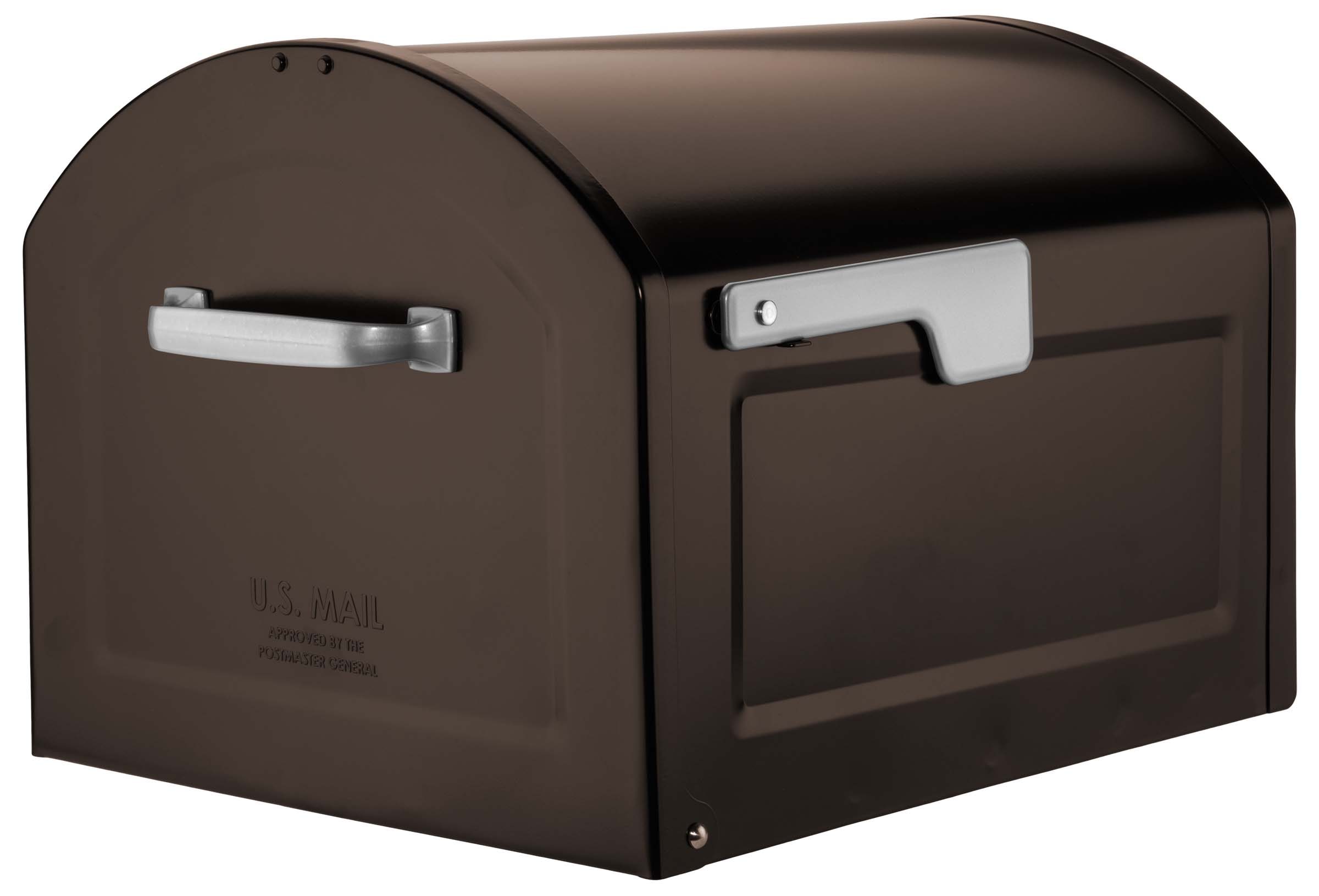 Architectural Mailboxes Post Mount Bronze Metal Extra Large Mailbox