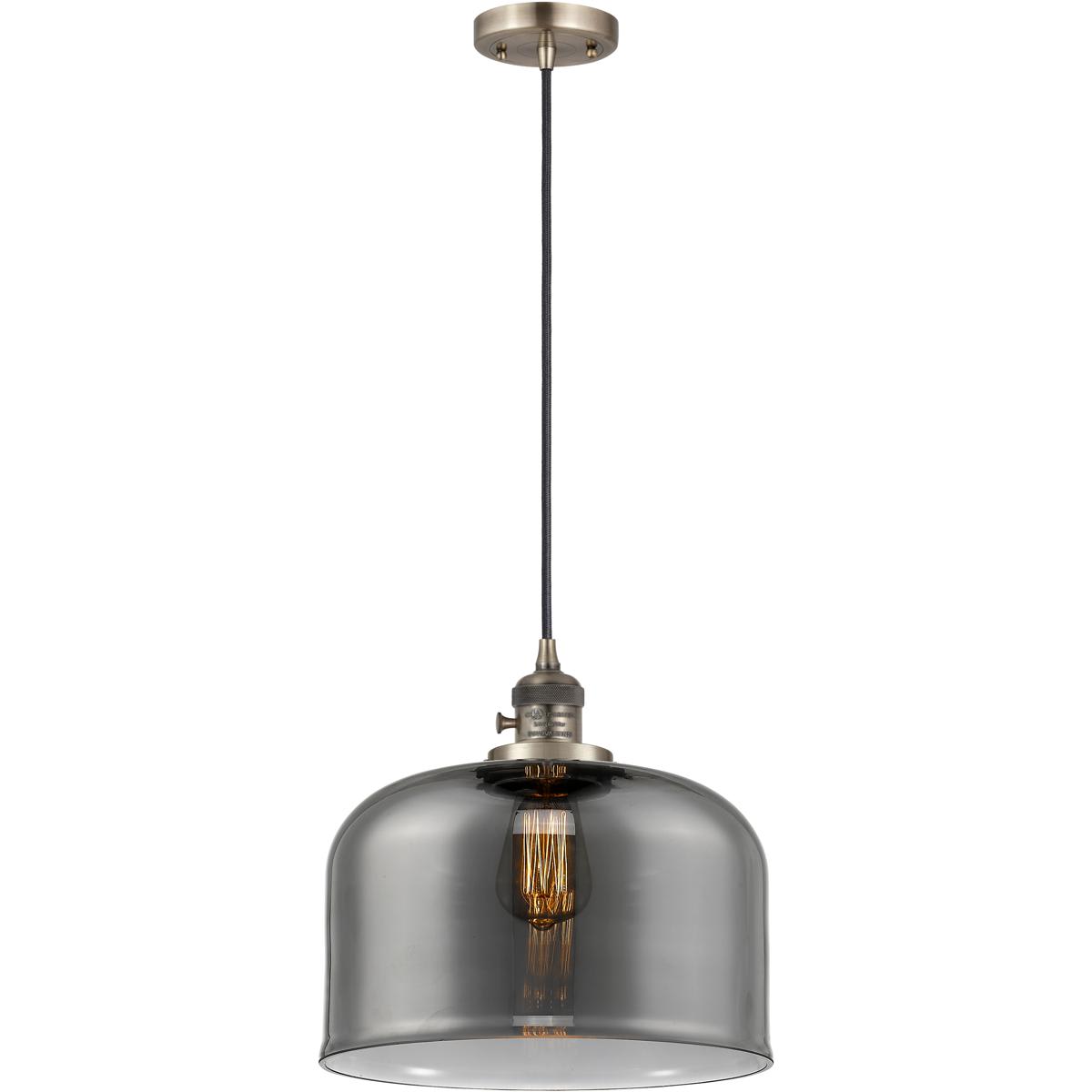 Innovations Lighting 2343244 201CSW-AB-G73-L-LED Franklin Restoration Bell Mini Pendant