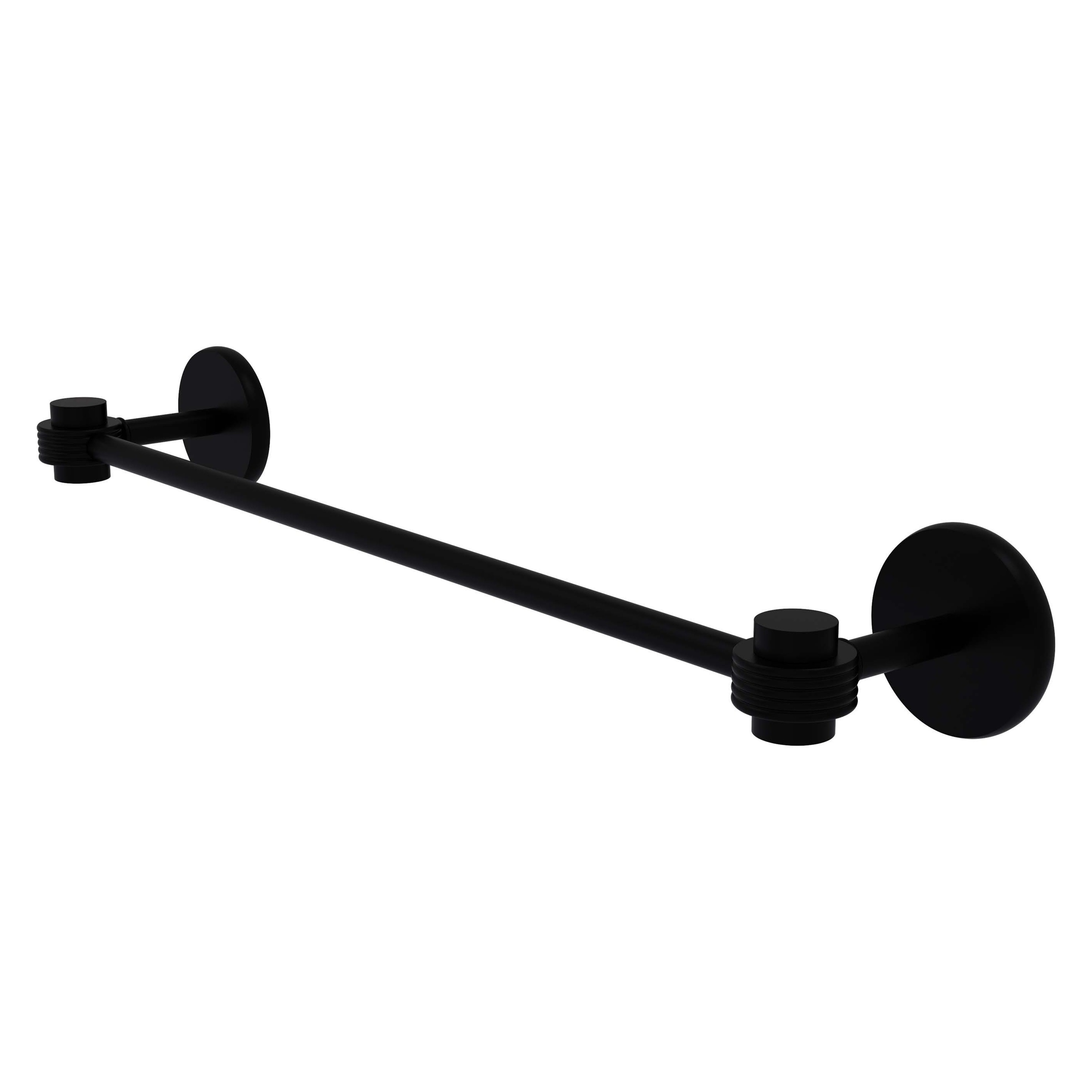 Allied Brass 7131G/36-BKM Satellite Orbit One 36-in Matte Black Wall mount Single Towel Bar