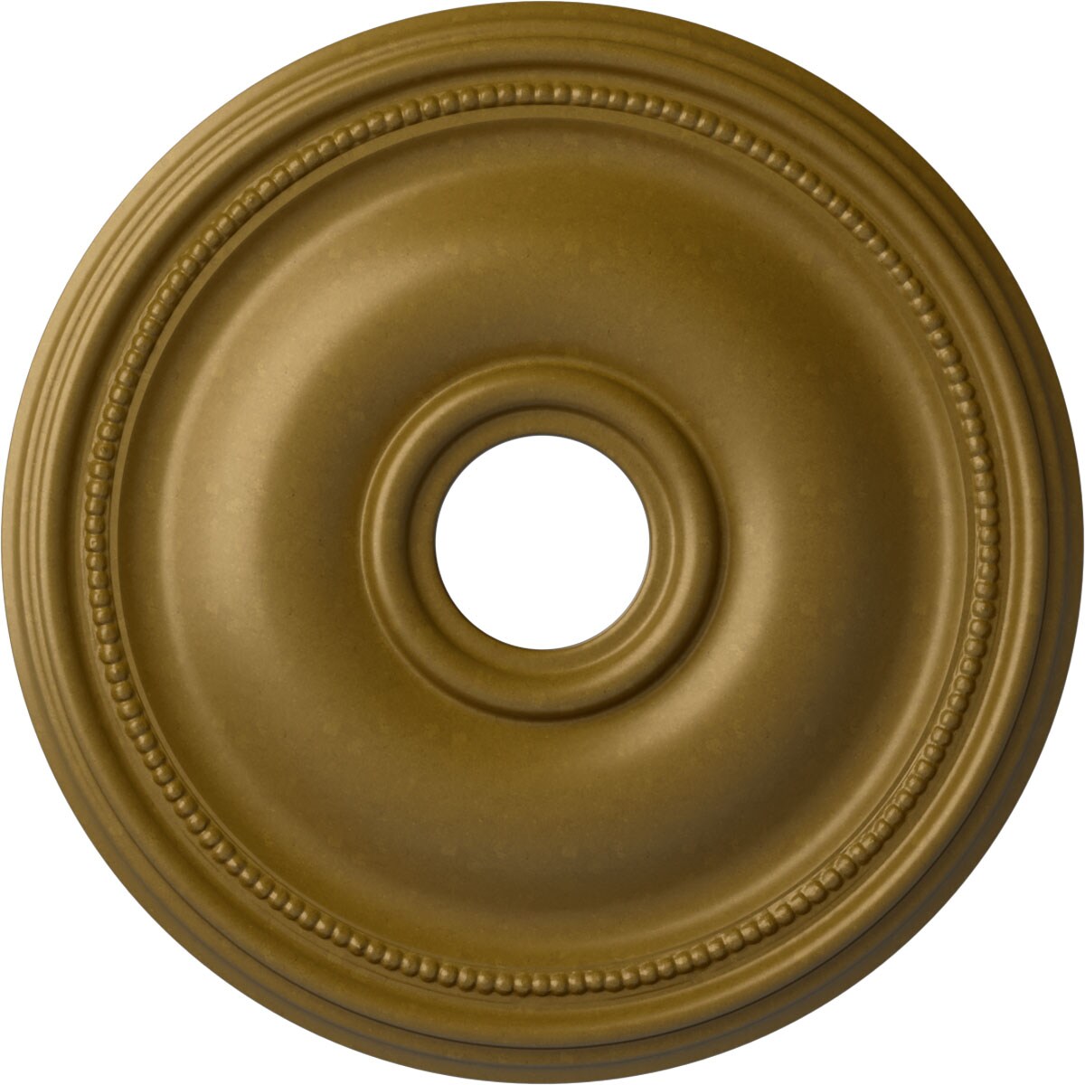 Ekena Millwork CM18BRGLS Bradford 18.125-in W x 18.125-in L Painted Gold Polyurethane Whole Ceiling Medallion