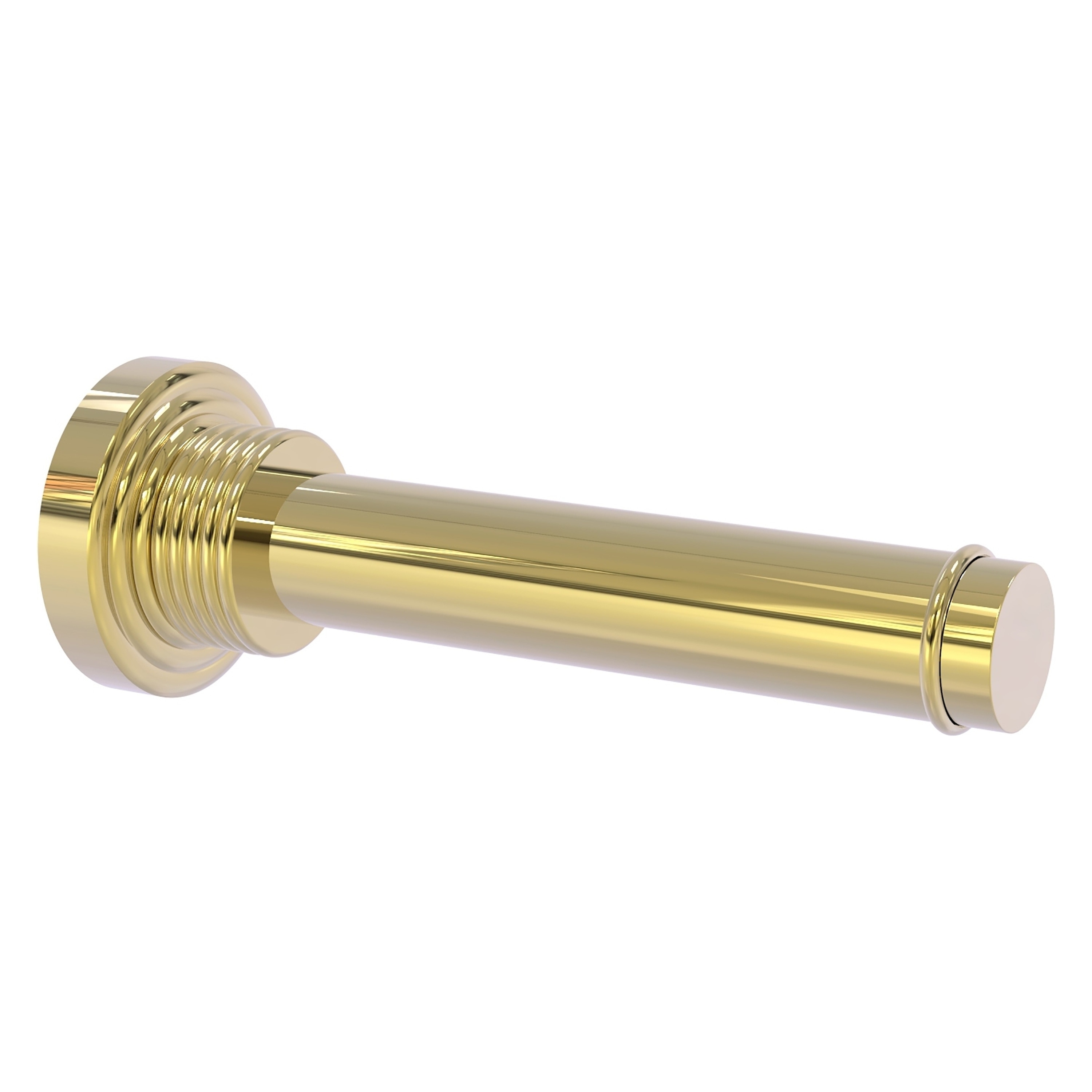 Allied Brass WP-24-1-UNL Waverly Place Unlacquered Brass Wall mount Single post Toilet Paper Holder 1 -Rolls with Storage