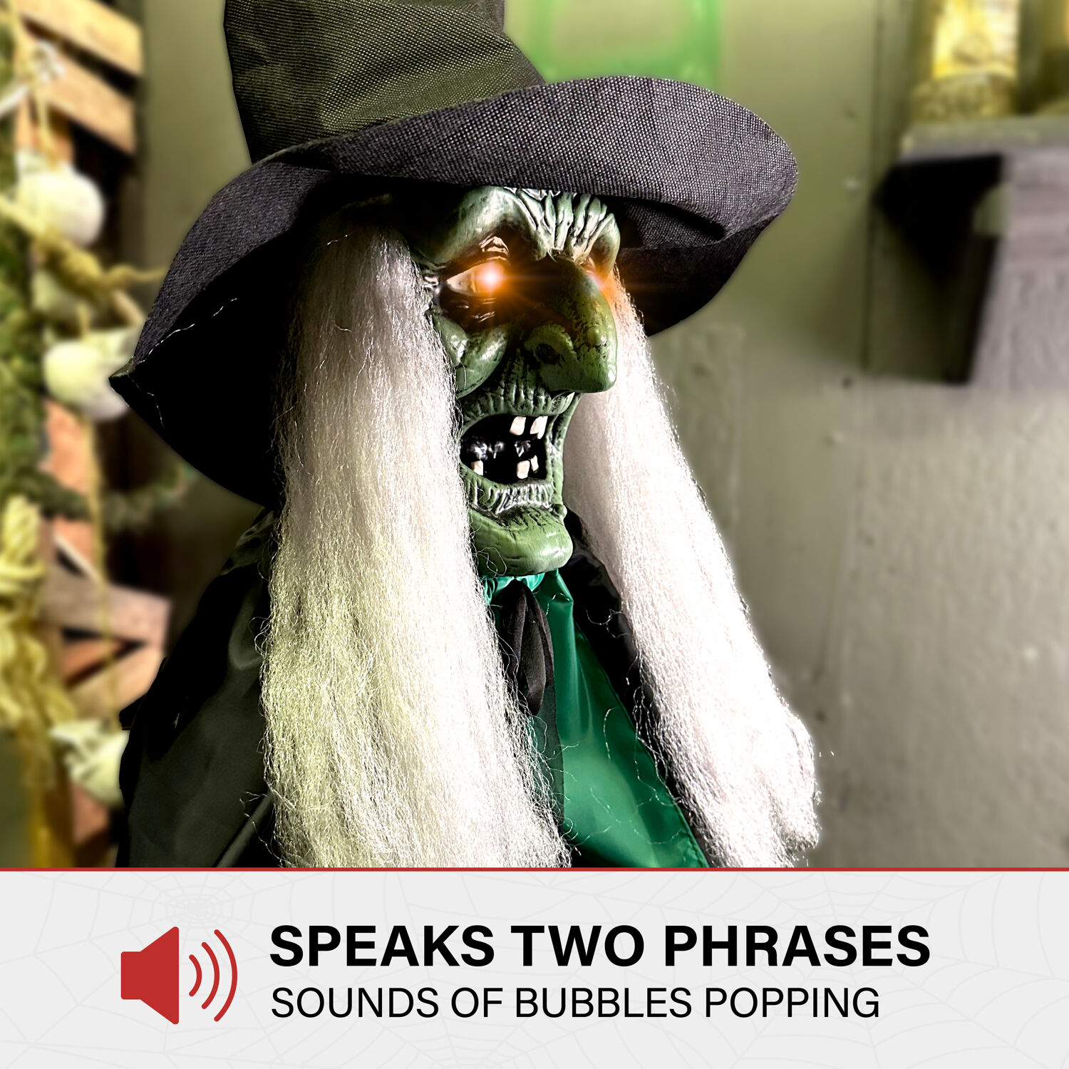 Haunted Hill Farm HHWITCH-47FLSA Halloween-Animatronics - View #5