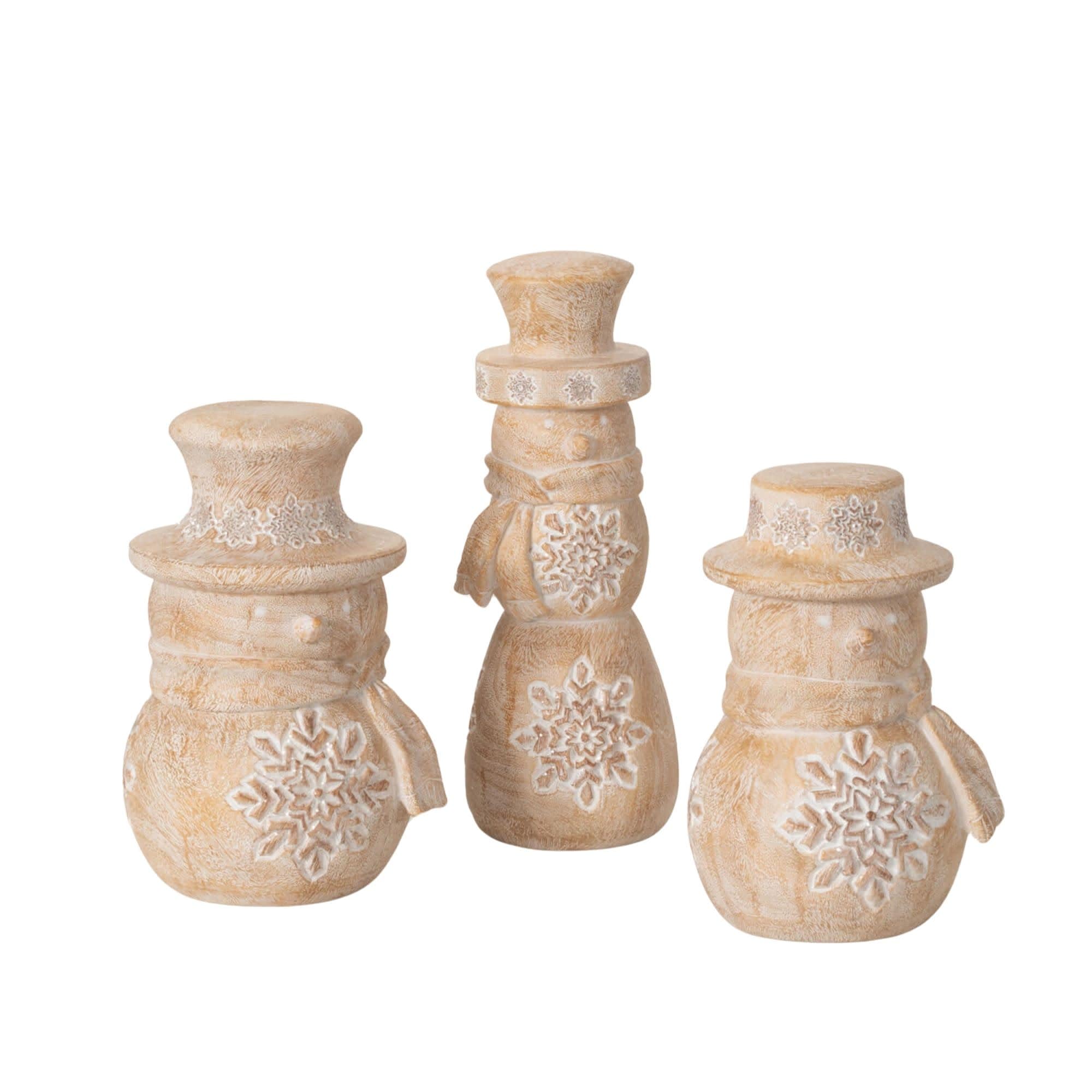 Sullivans PR2663KIT 11-Inches Tabletop Decoration Snowman 3 -Pack Christmas Decor