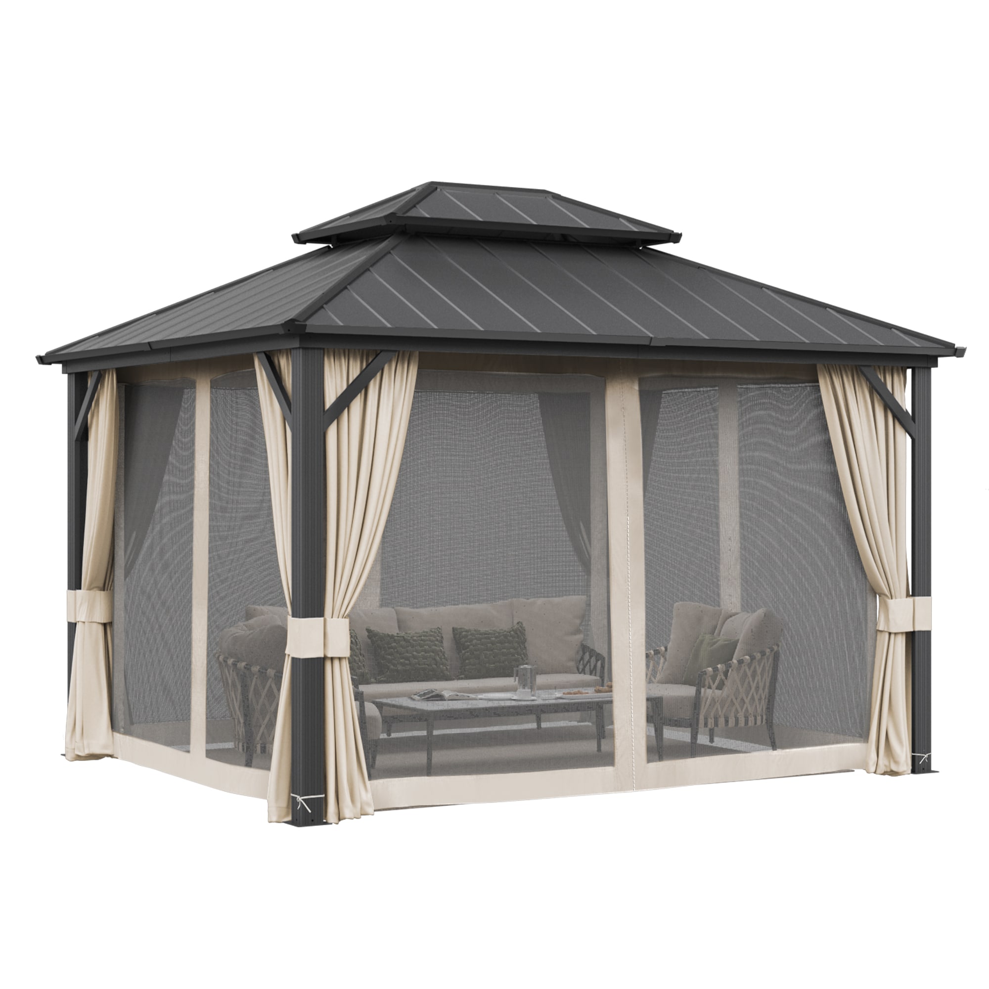 Yurevna KKLT-BL-1 Wood-Resin-Gazebos - View #3
