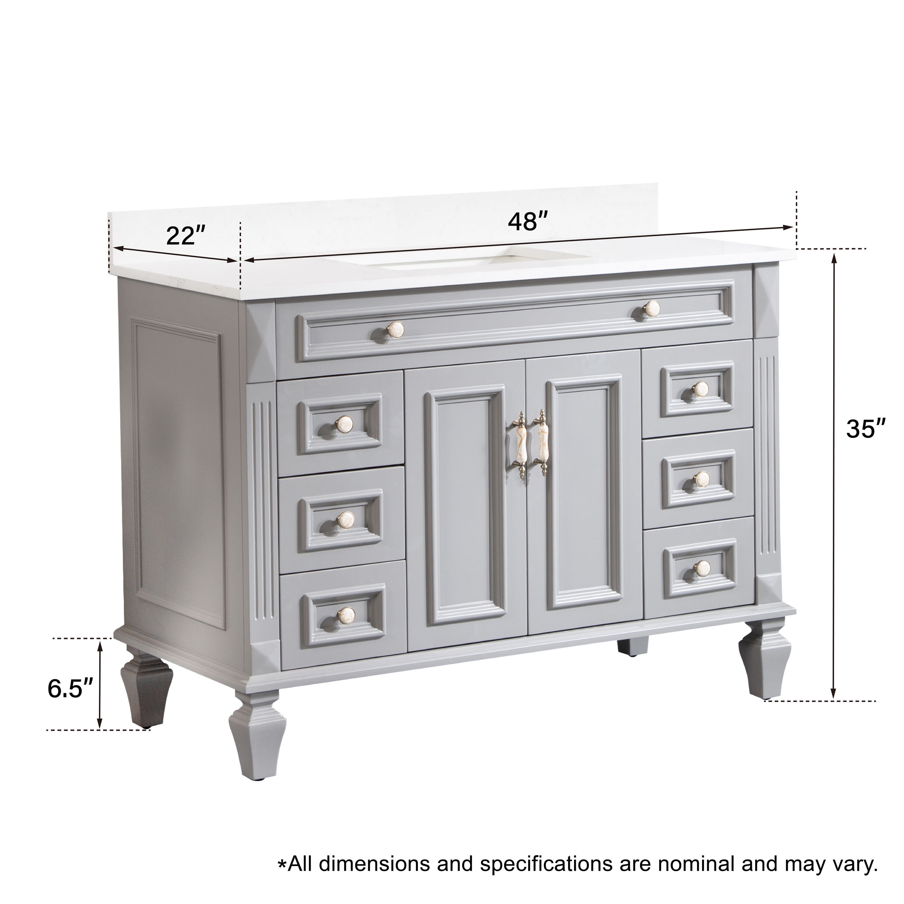 Forclover MF01AR-48TG Bath-Vanity-Combo - View #8