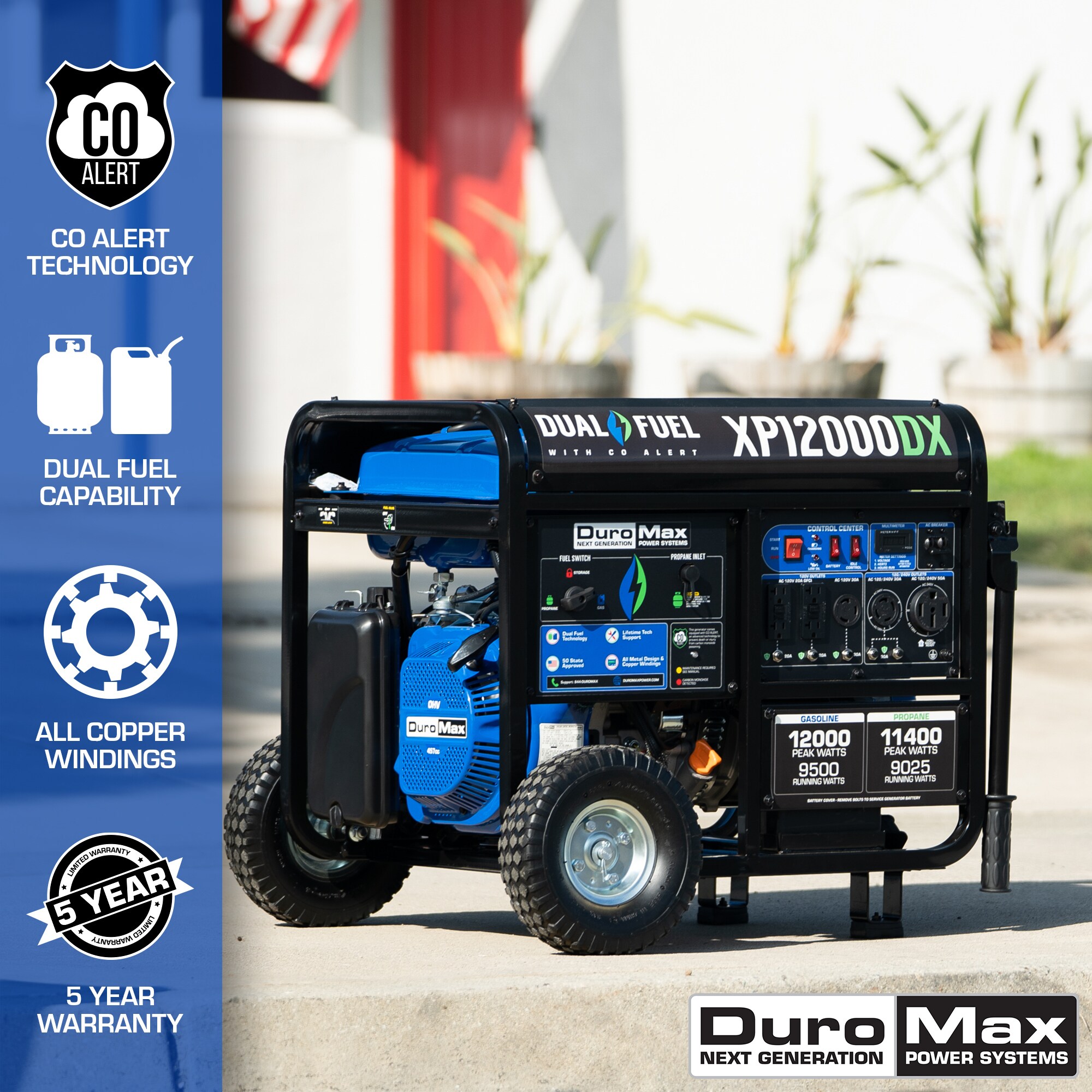 DuroMax XP12000DX Portable-Generators - View #2
