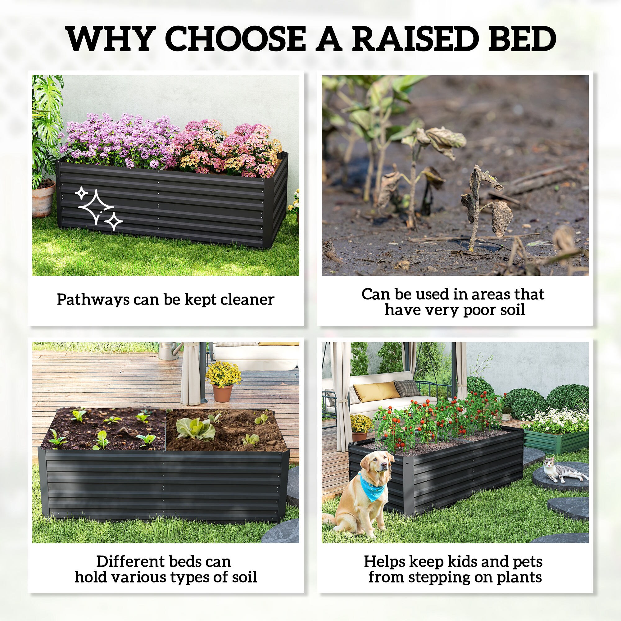 Outsunny 845-774V00BK Raised-Garden-Beds - View #8