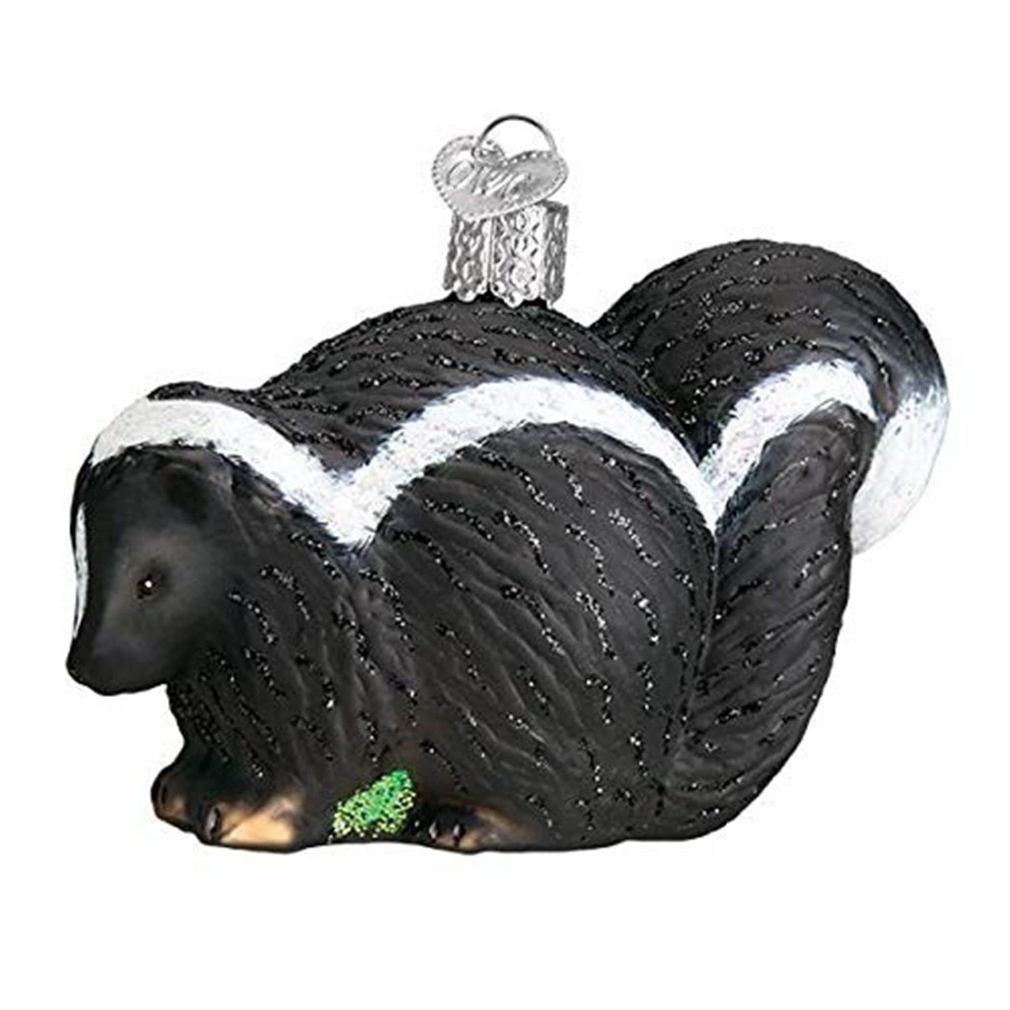 Old World Christmas 729343125538 Blown Glass Ornament for Christmas Tree - Skunk