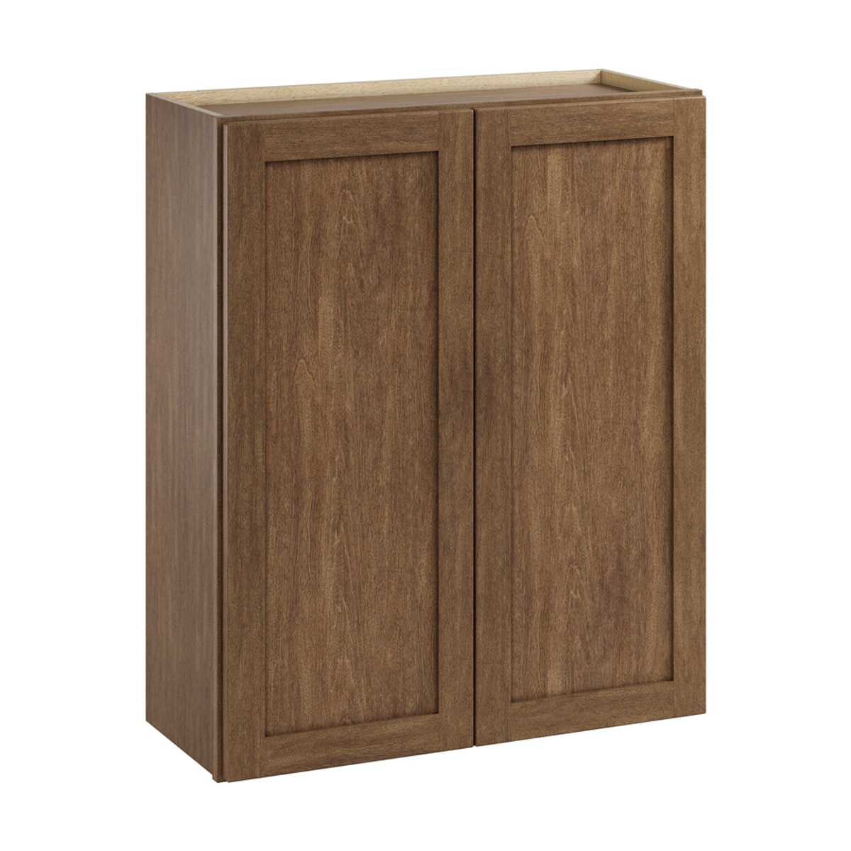 Whalen CLICK-IT LWSCLICK-40LW Sherwood Hills 30-in W x 36-in H x 12-in D Walnut Birch Wall Ready to assemble Plywood Cabinet (Raised Panel Shaker)
