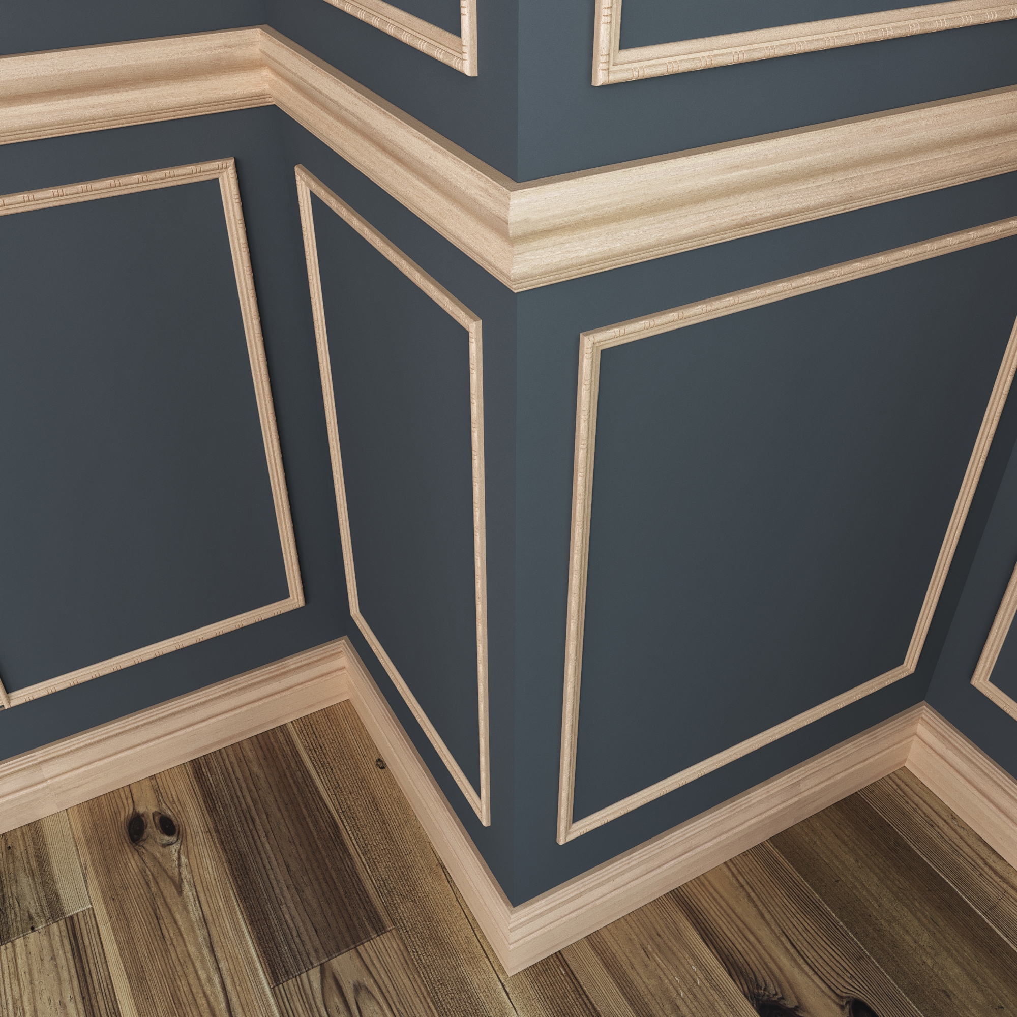 Ornamental Mouldings 1160-8WHW Chair-Rail-Moulding - View #3