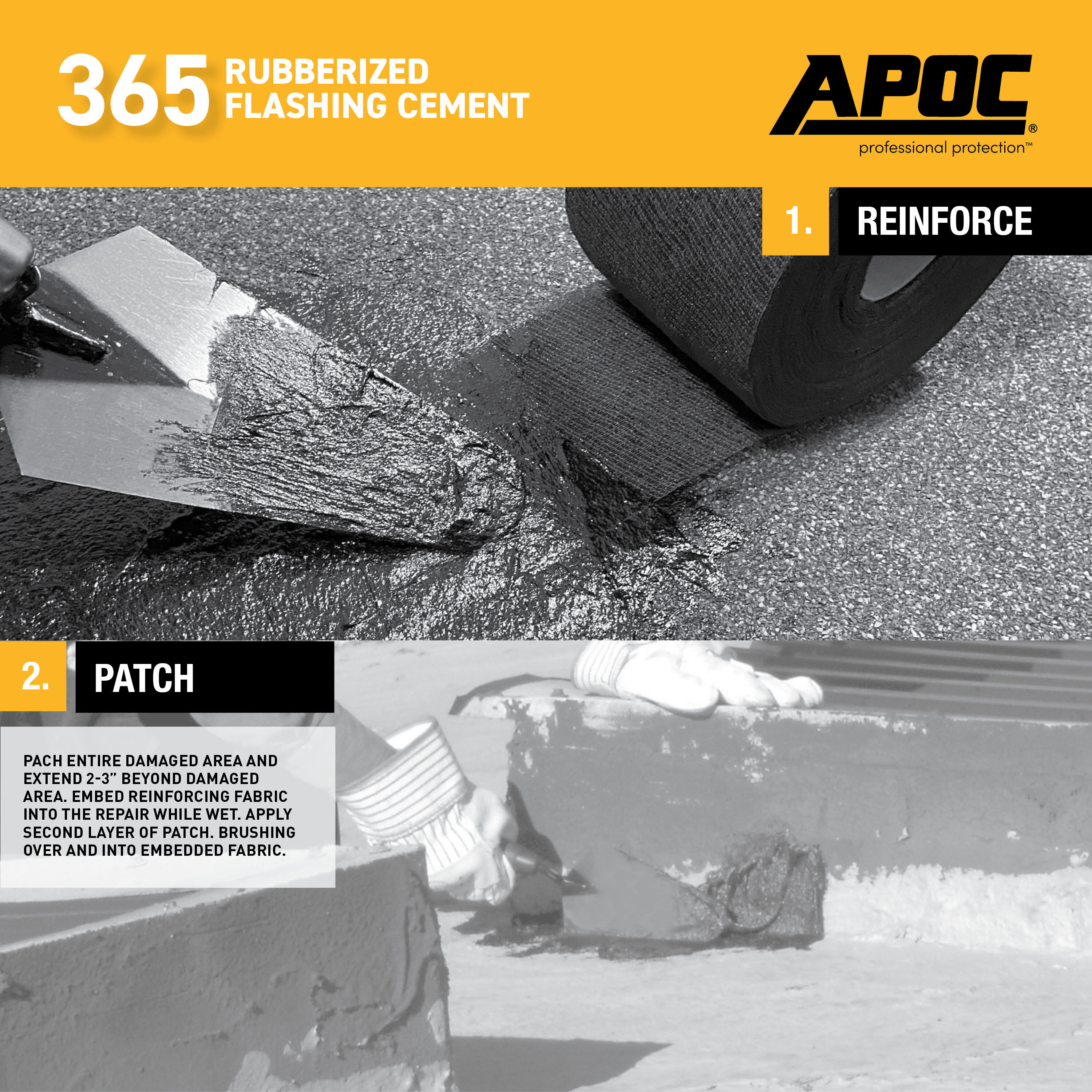 APOC® 115 Black Gold® Liquid Rubber Flashing Cement