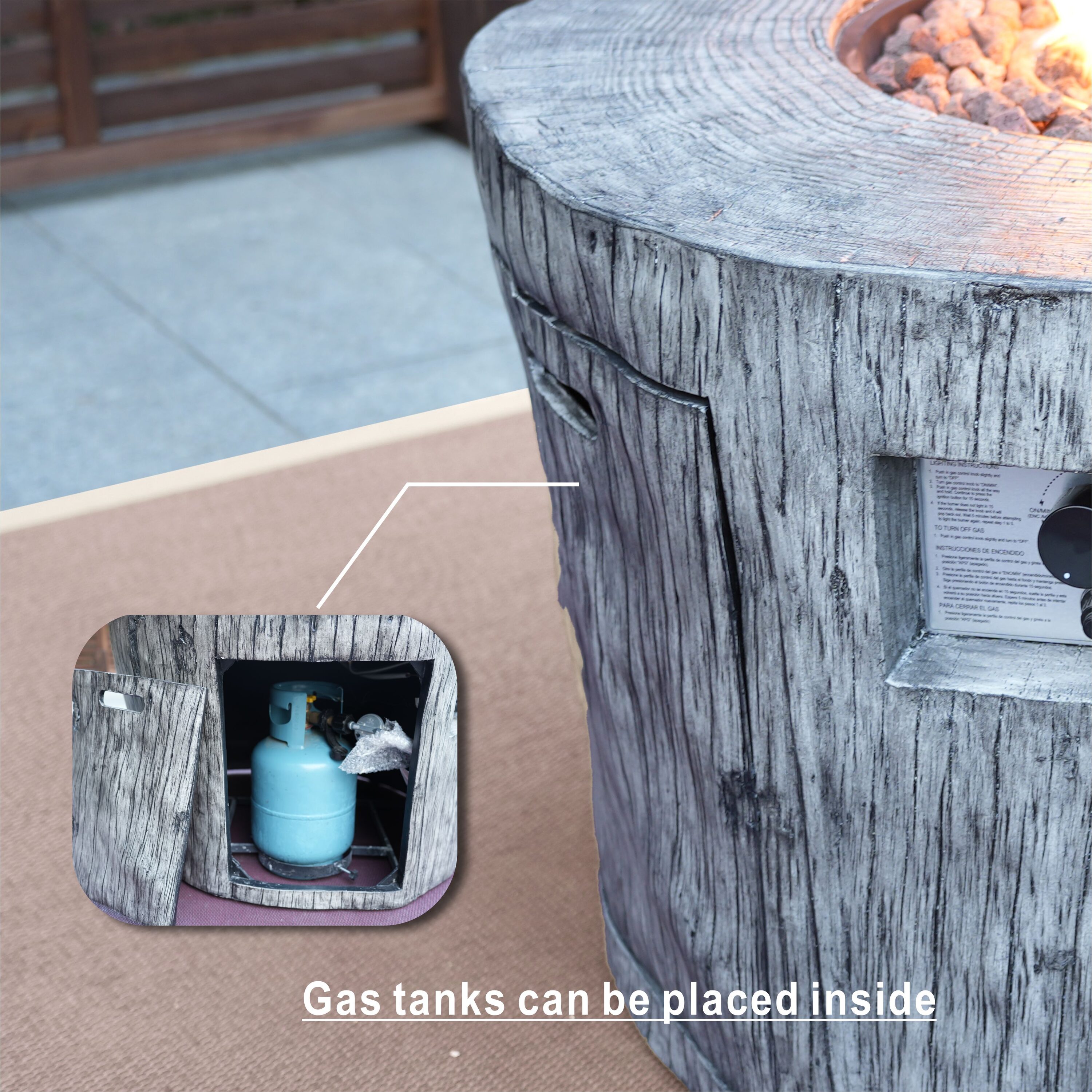 Direct Wicker DWG-2334SC&2181 Outdoor-Gas-Firepits - View #9