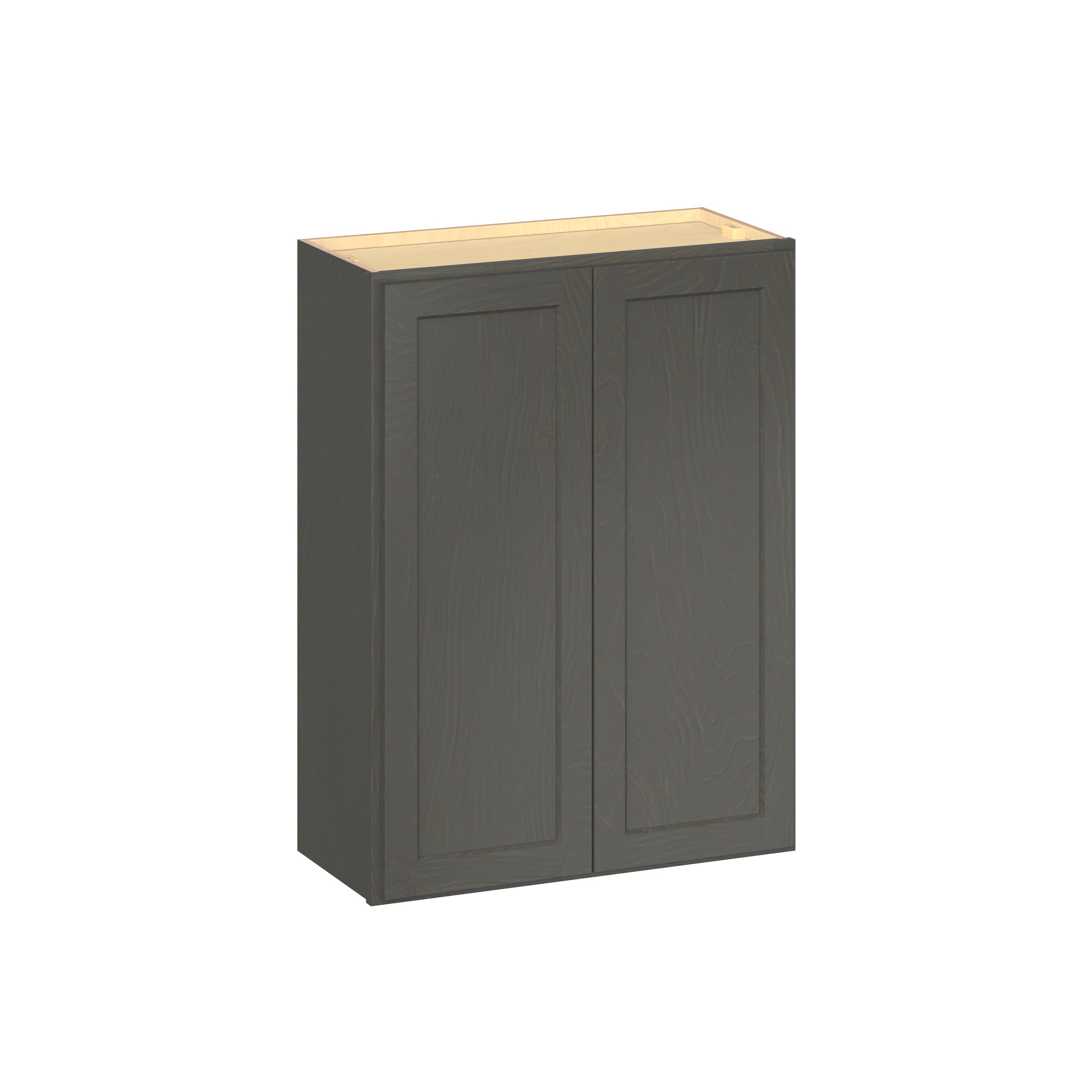 RELIABILT Parkstone II 27-in W x 36-in H x 13-in D Slate Gray Stained Birch Wall Fully Assembled Plywood Cabinet Flat Panel Shaker