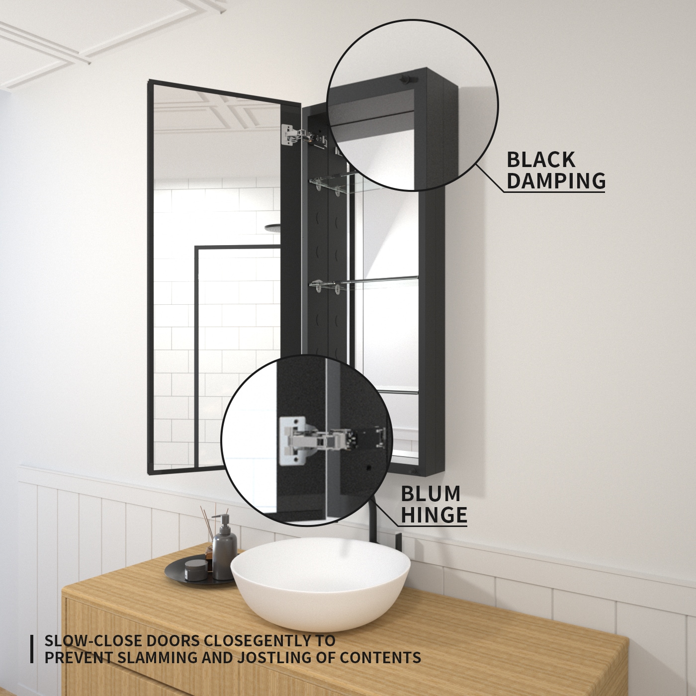 TaiMei MMC1536-BL Bathroom-Medicine-Cabinets - View #7
